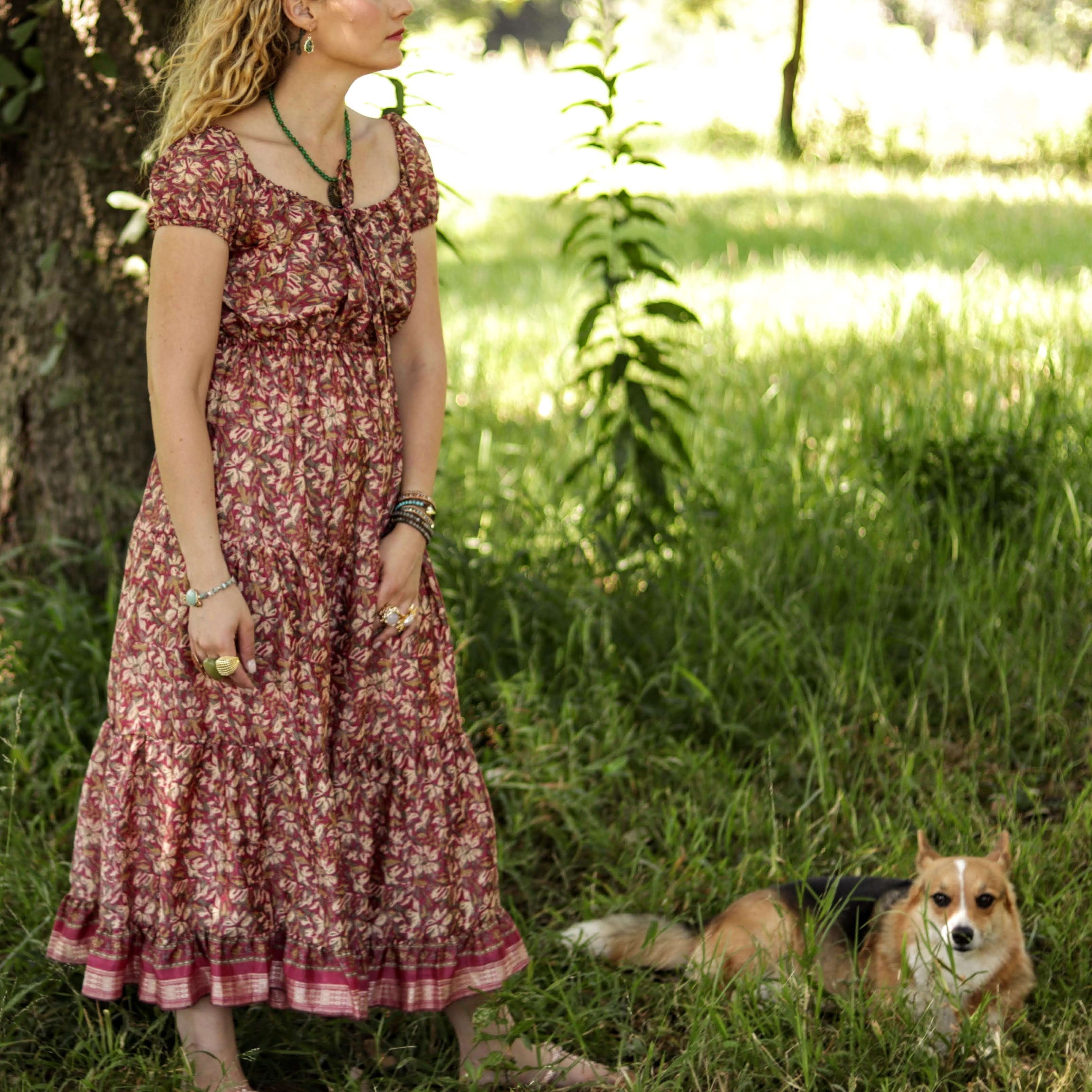 Cora Dress in Mahogany