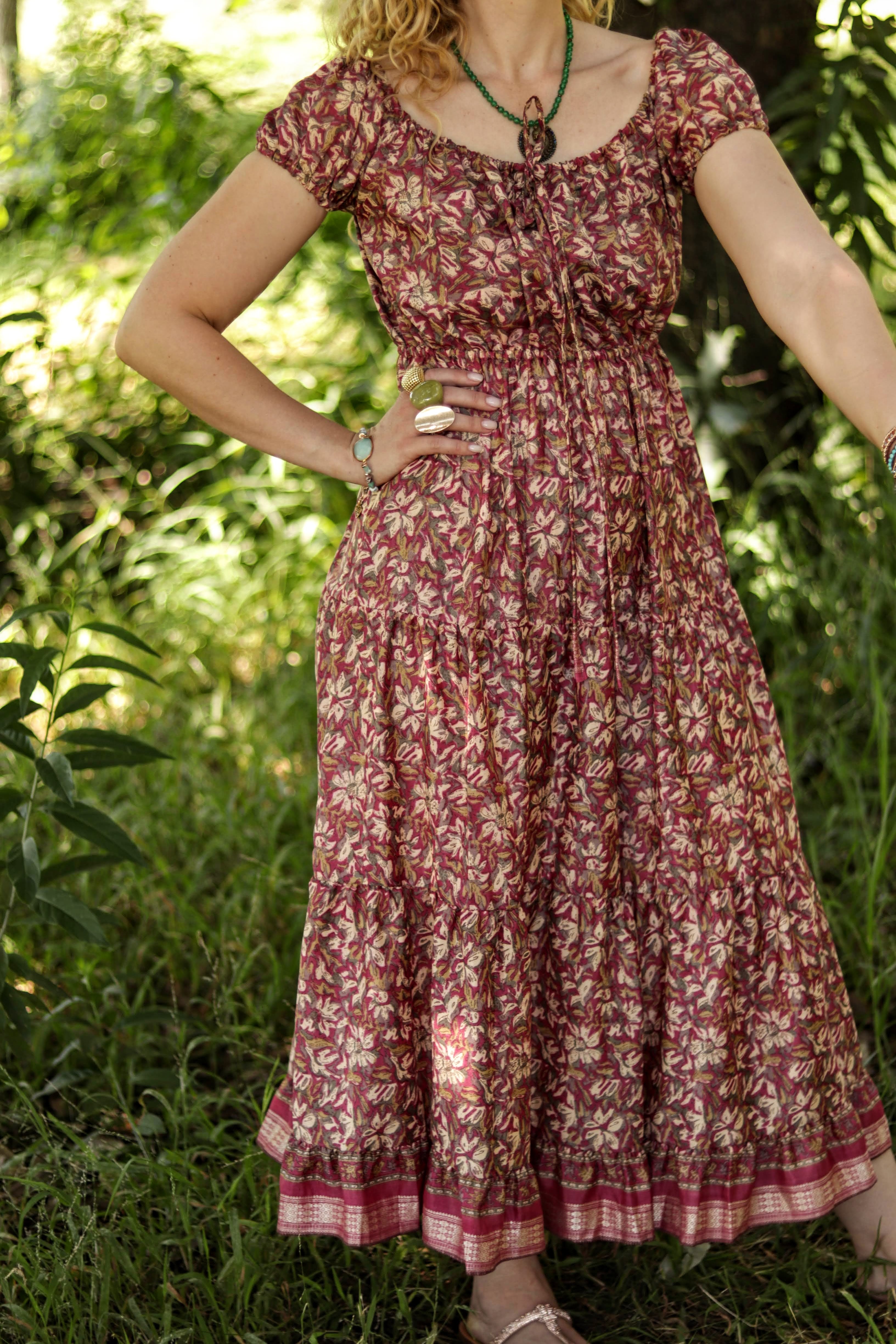 Cora Dress in Mahogany