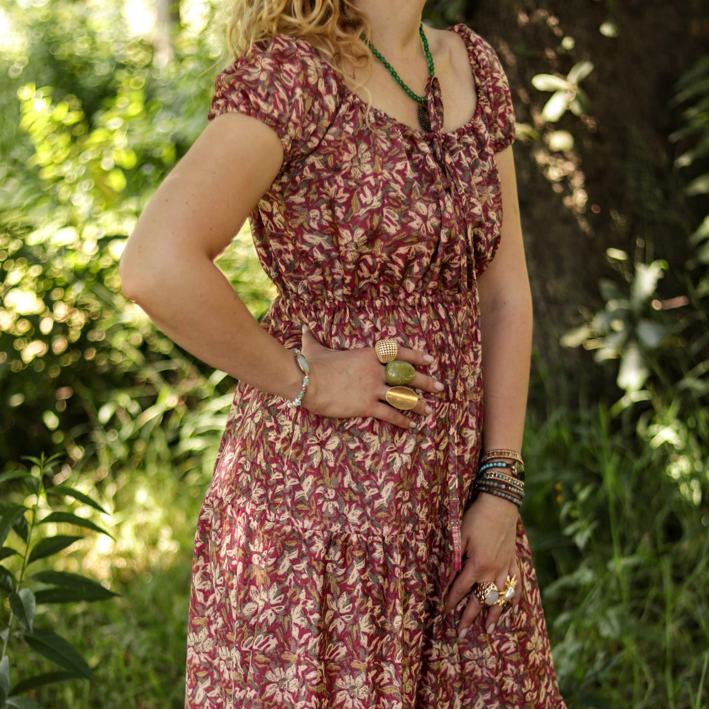 Cora Dress in Mahogany