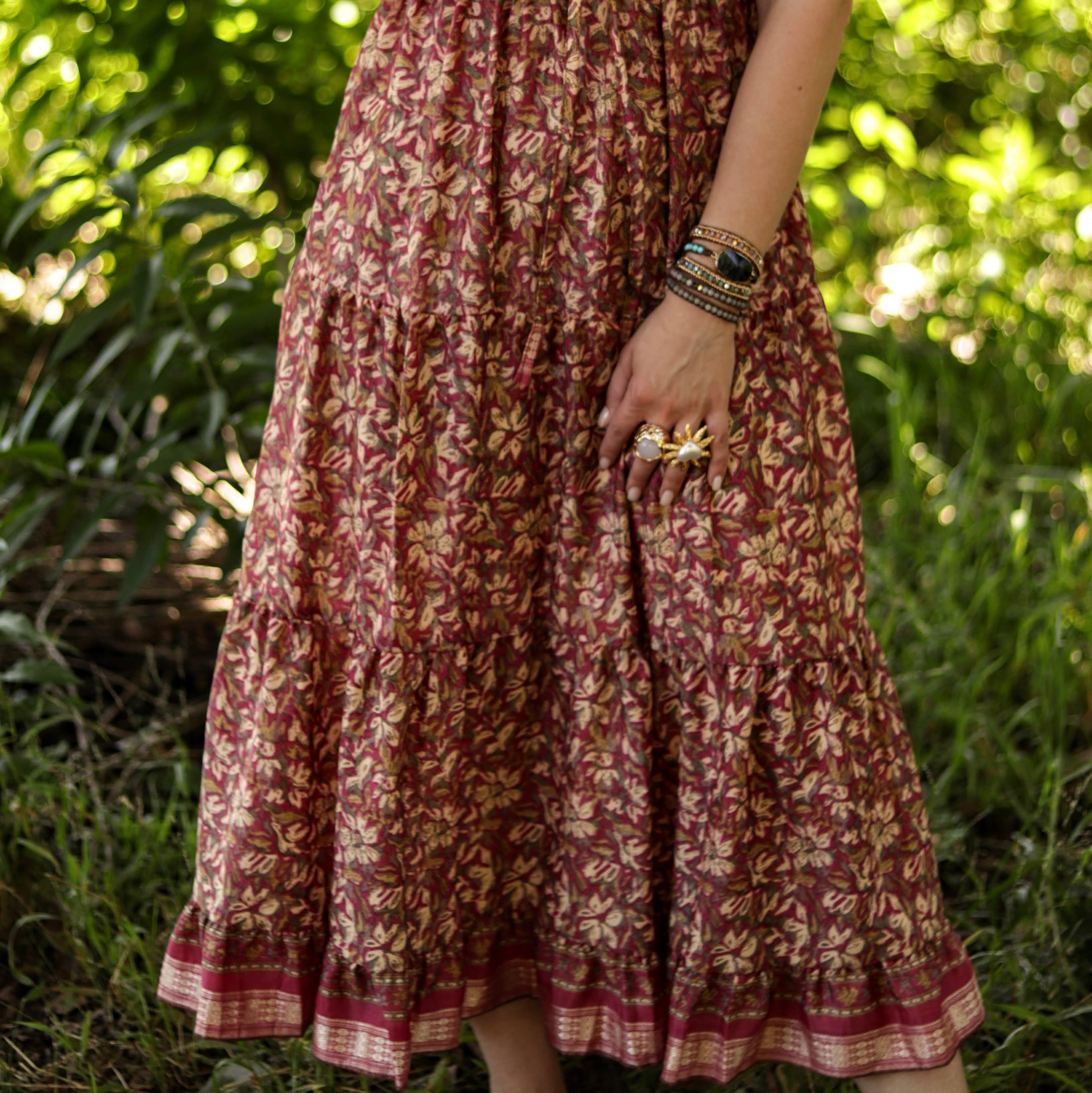 Cora Dress in Mahogany