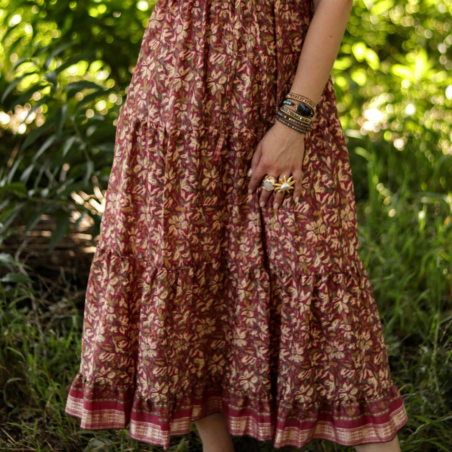 Cora Dress in Mahogany