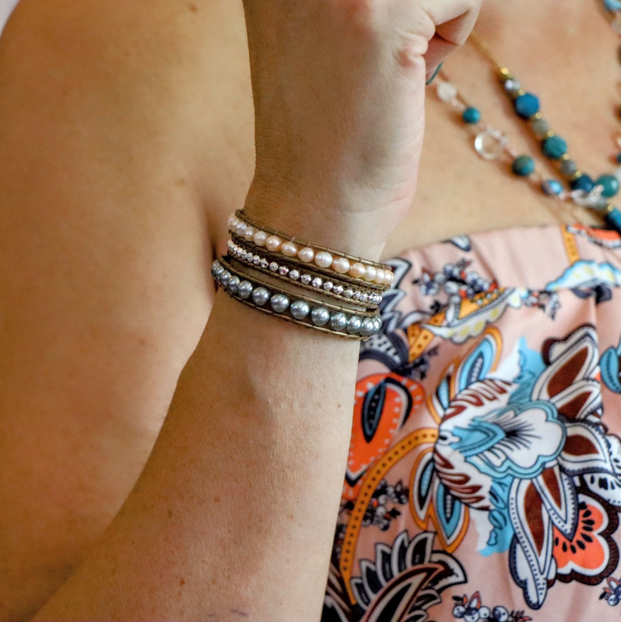 Pearl Wrap - Handmade Jewellery - i am boho