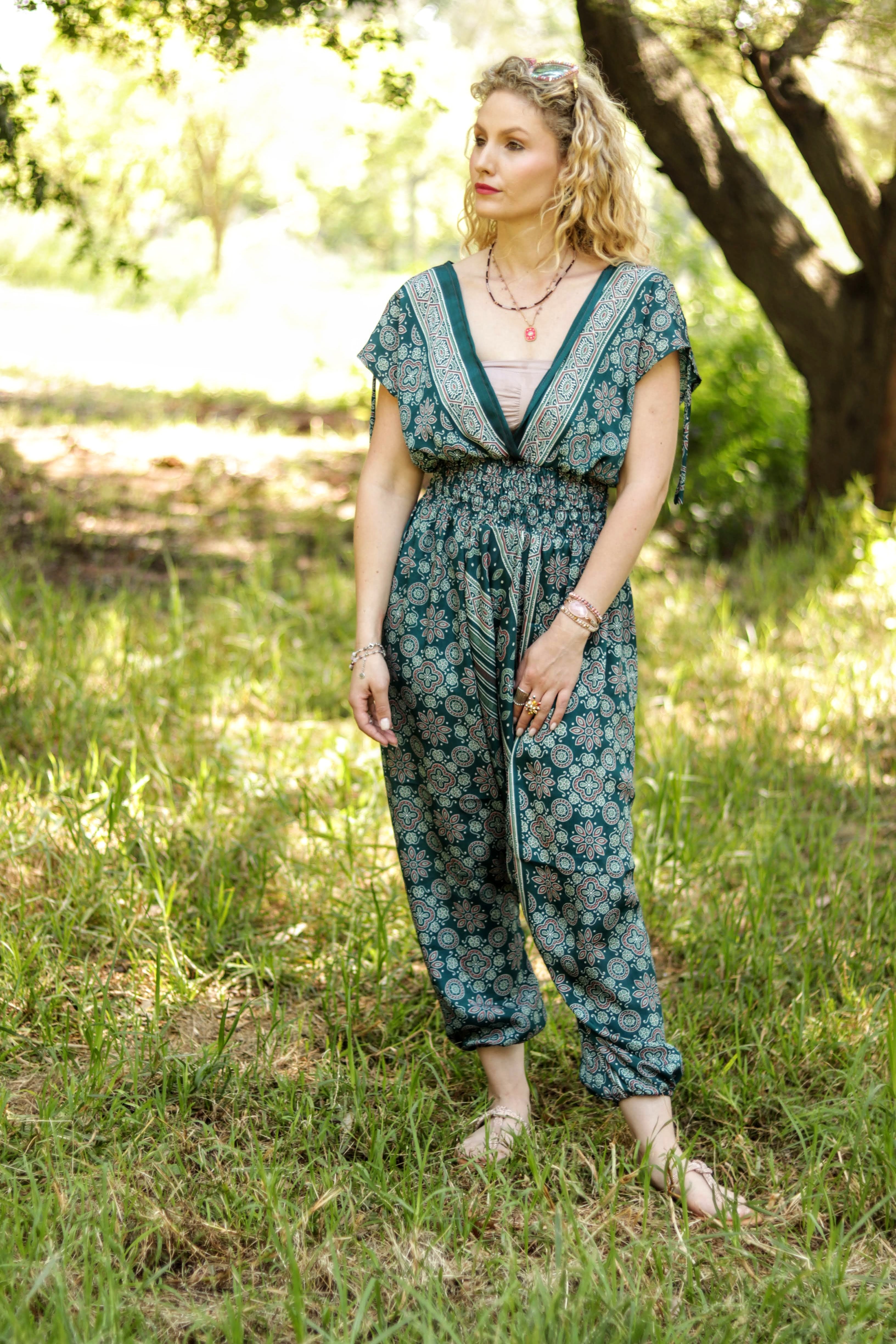 Jemma Jumpsuit in Fern