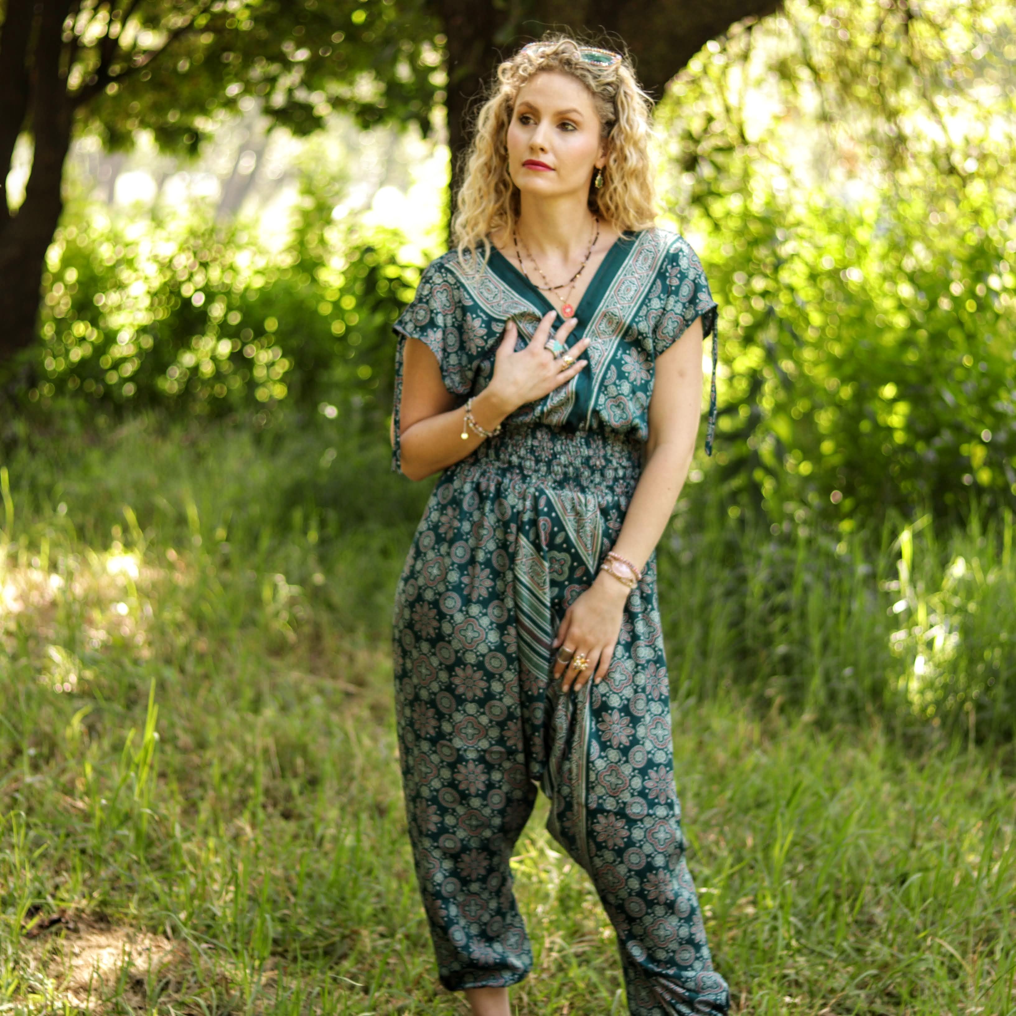 Jemma Jumpsuit in Fern