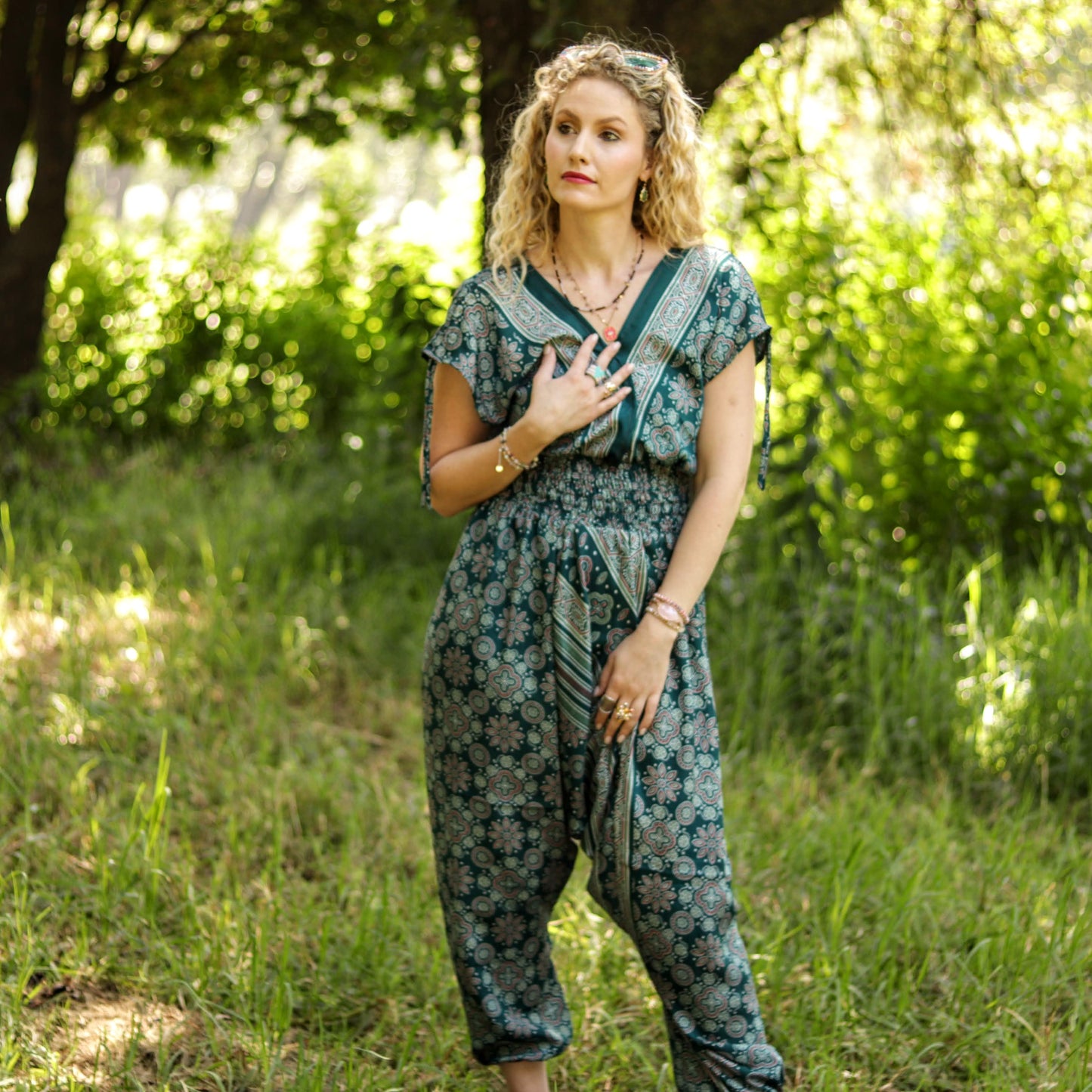 Jemma Jumpsuit in Fern