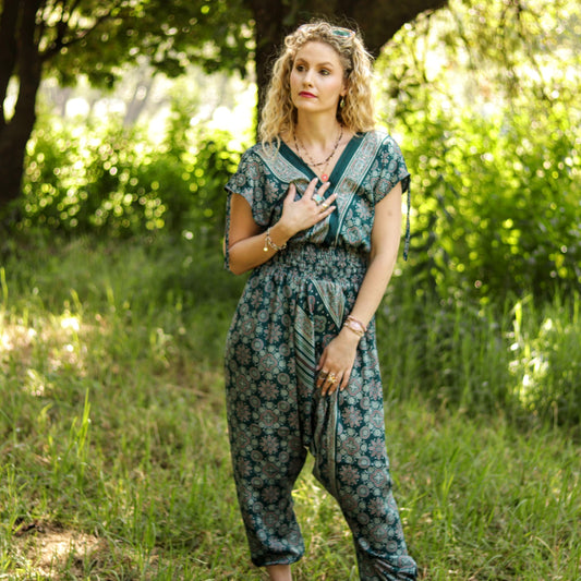 Jemma Jumpsuit in Fern