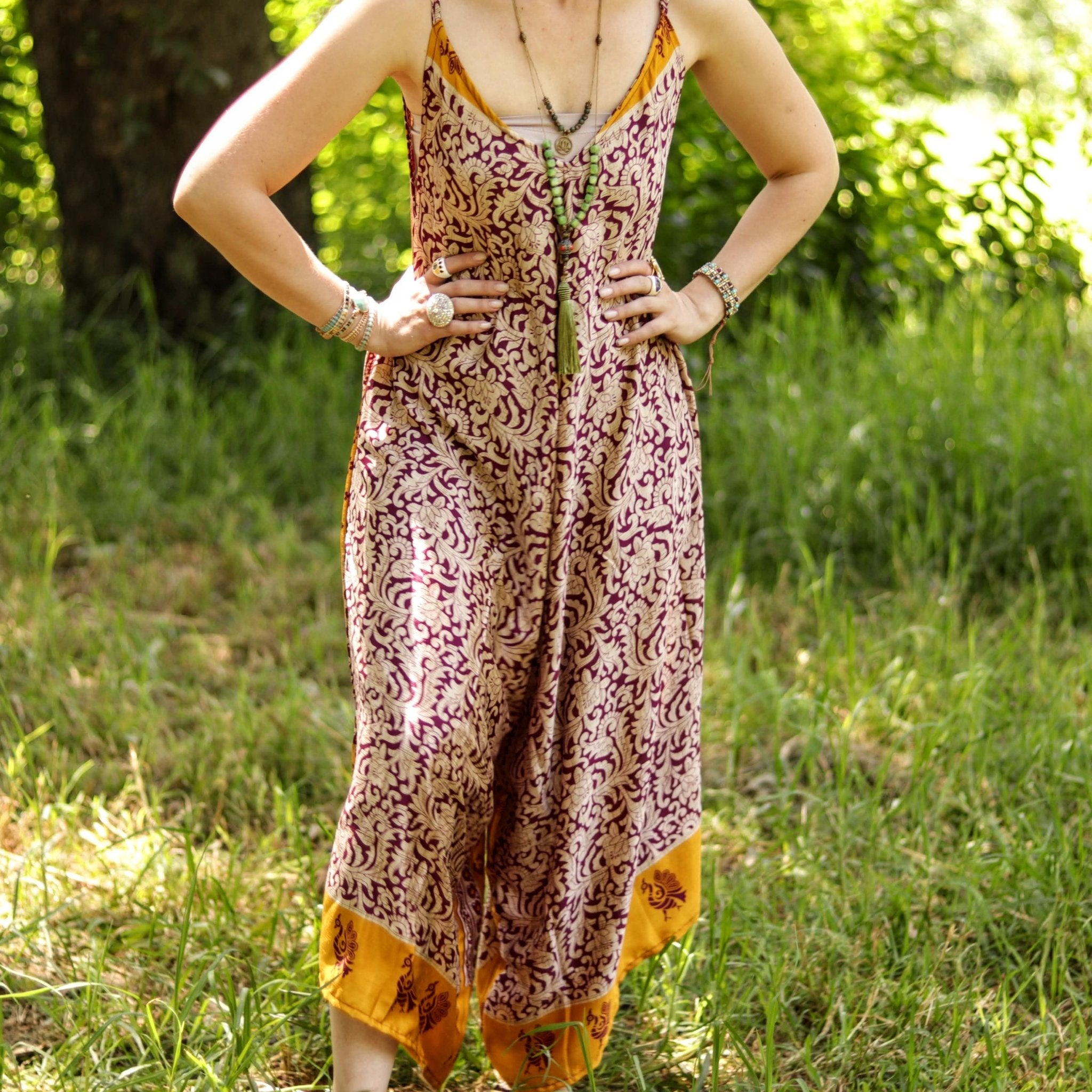 Jiya Jumpsuit in Sunlit Paisley - Handmade Jewellery - i am boho