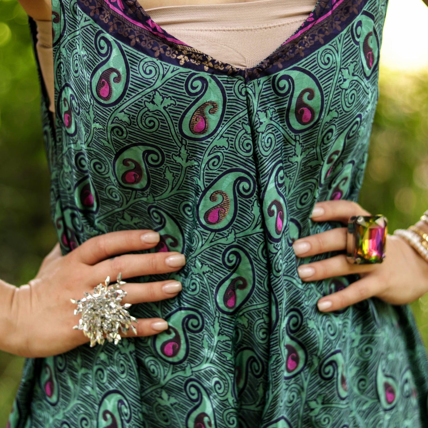 Jiya Jumpsuit in Teal Drift