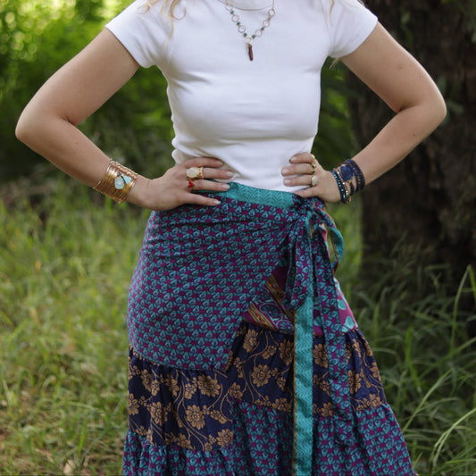 Madelyn Skirt in Wild Indigo