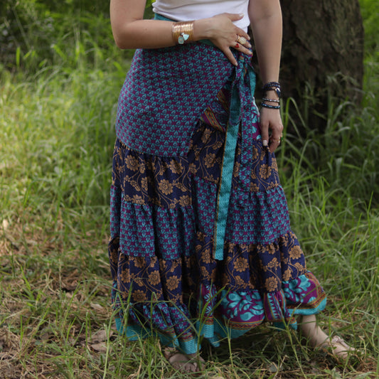 Madelyn Skirt in Wild Indigo