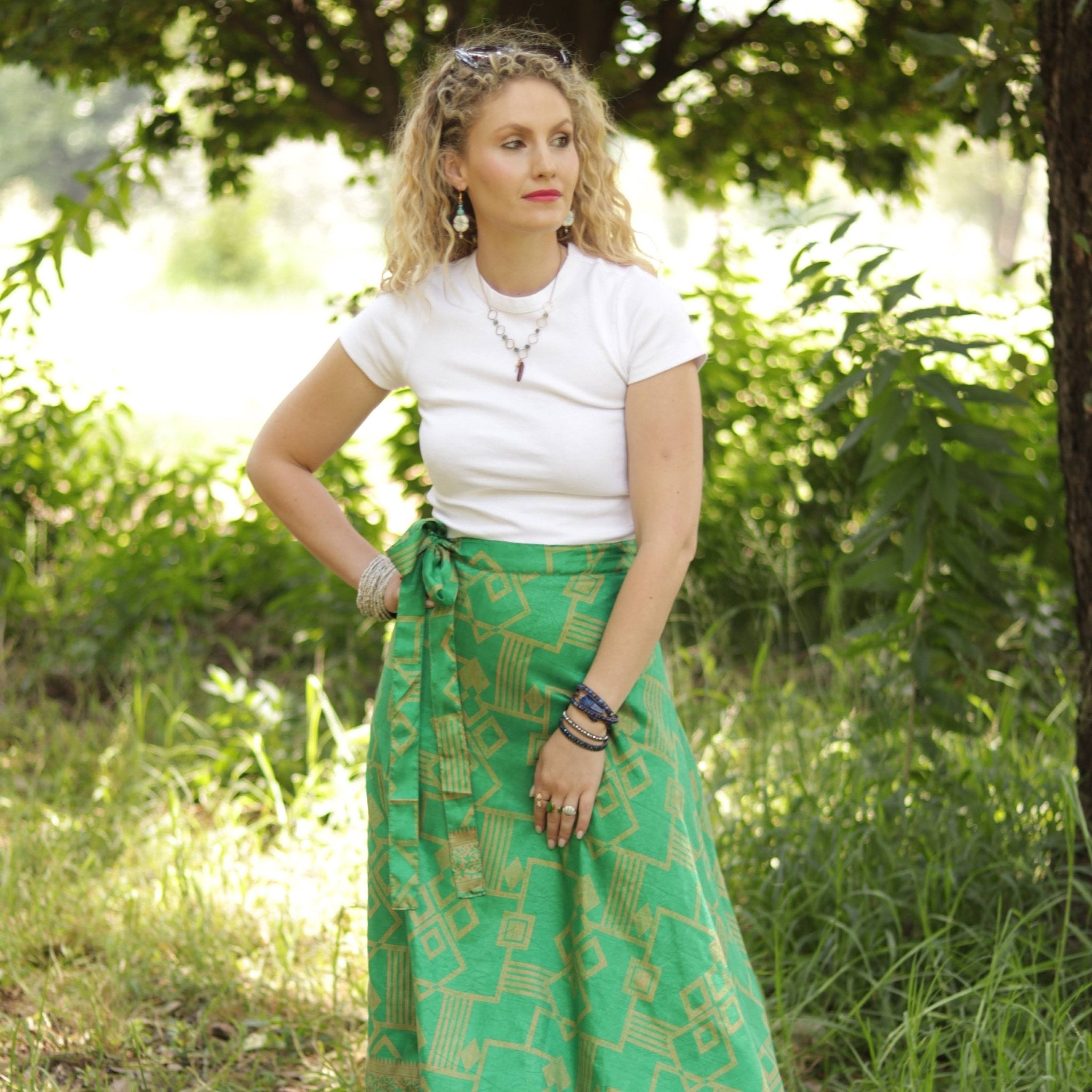 Shanelle Skirt in Forest - Handmade Jewellery - i am boho