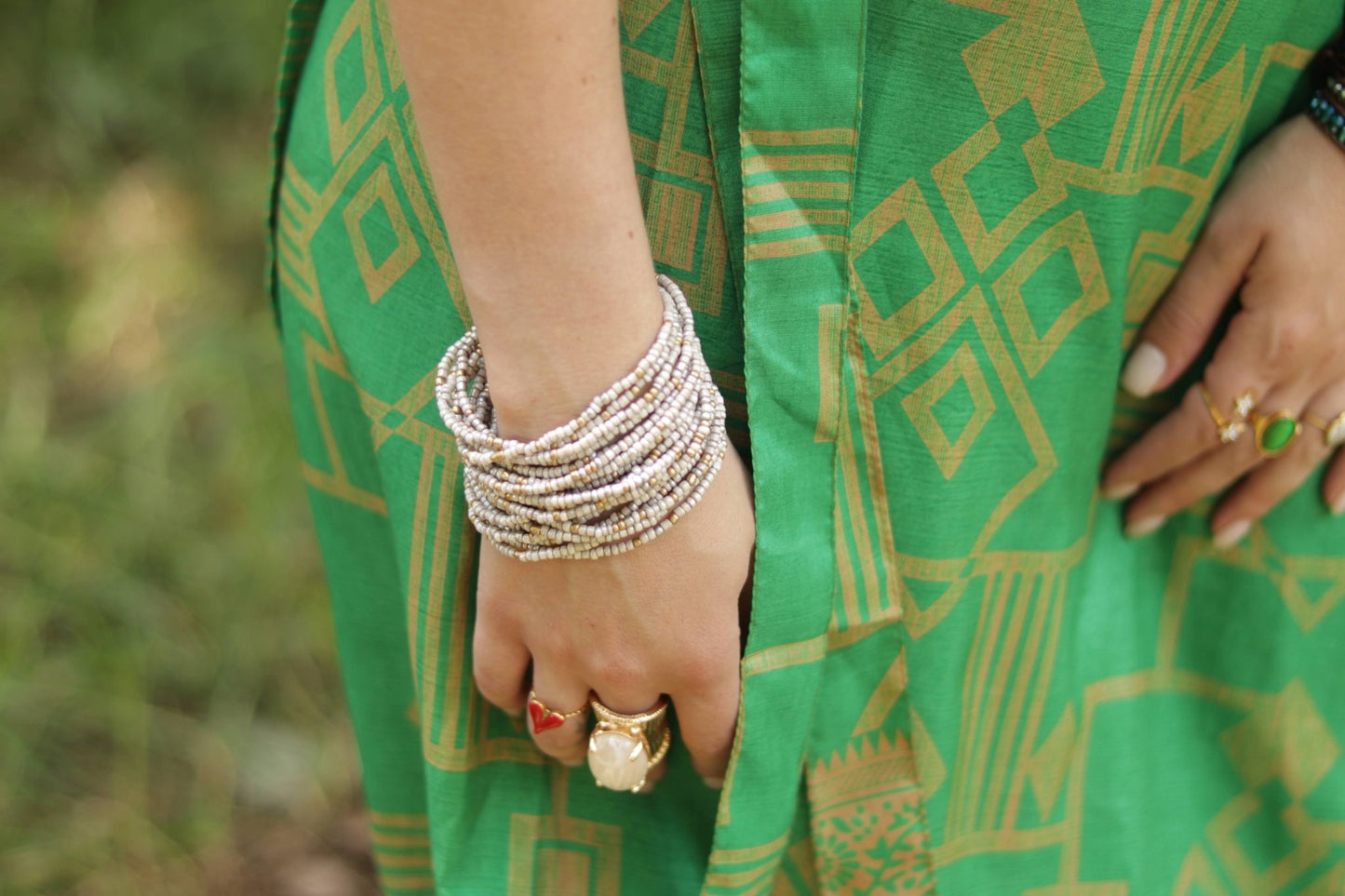 Brody Beads Beige - Handmade Jewellery - i am boho