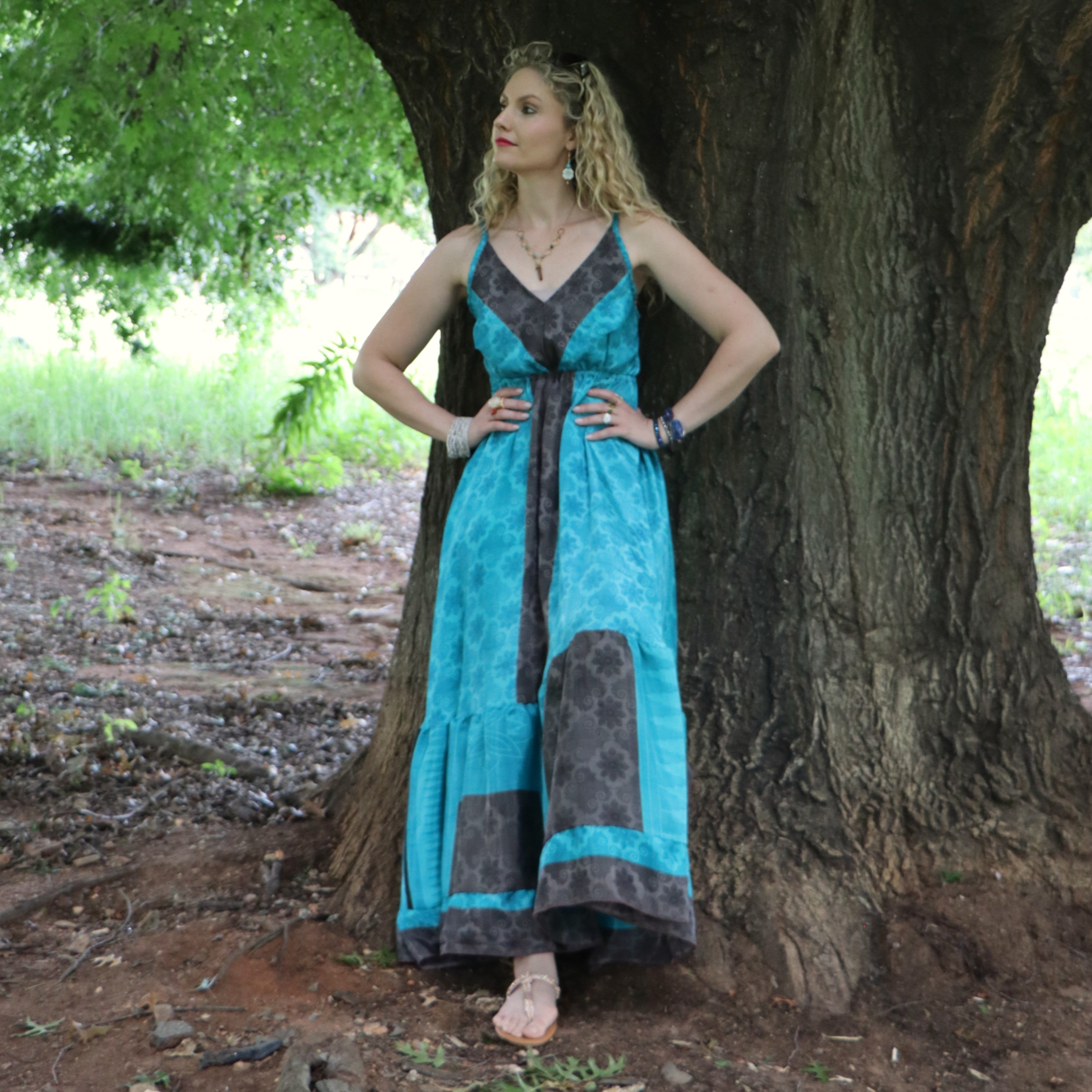 Yara Dress in Midnight Lagoon