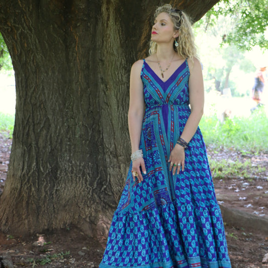 Yara Dress in Cobalt