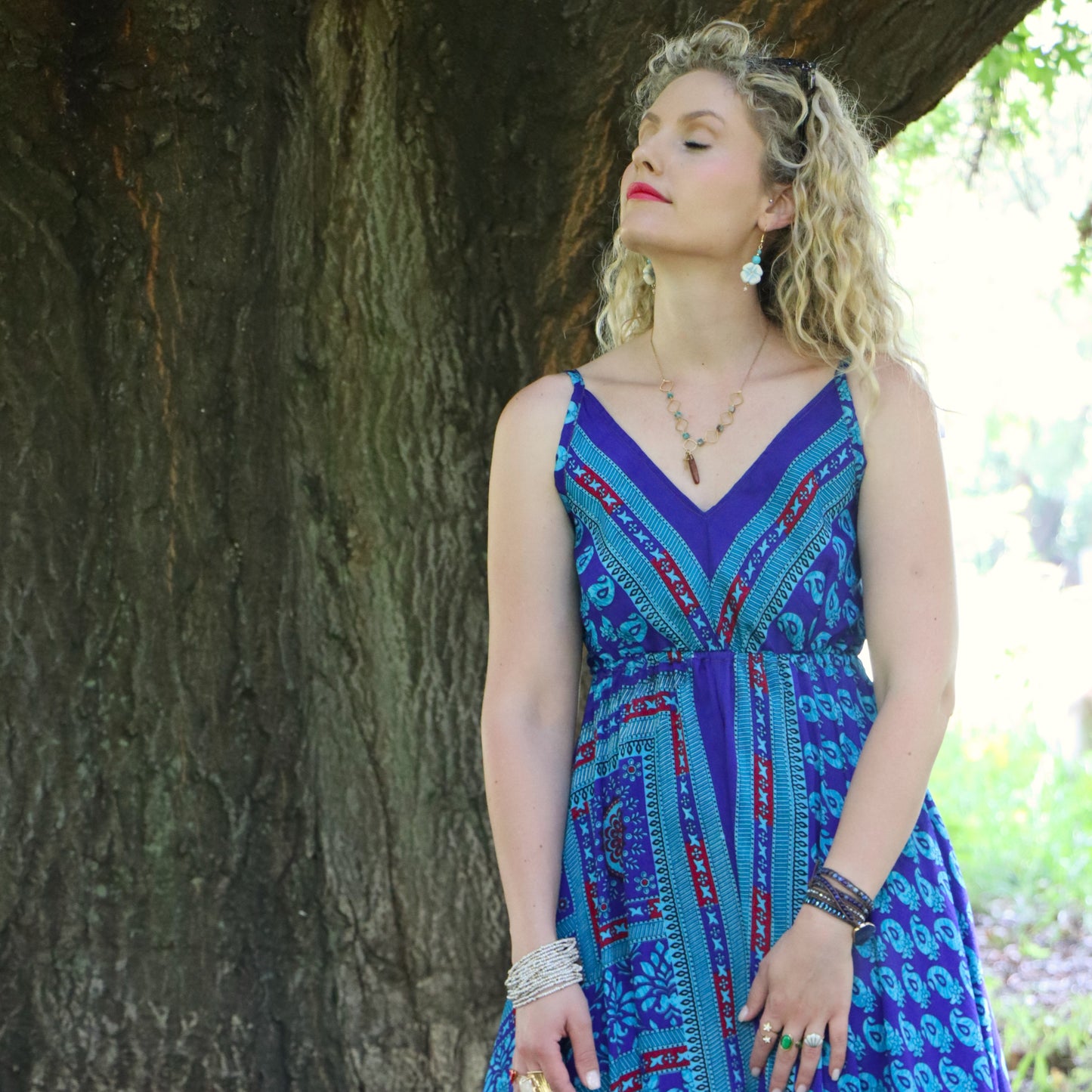 Yara Dress in Cobalt