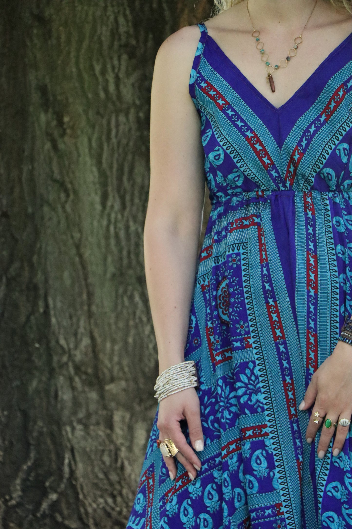 Yara Dress in Cobalt