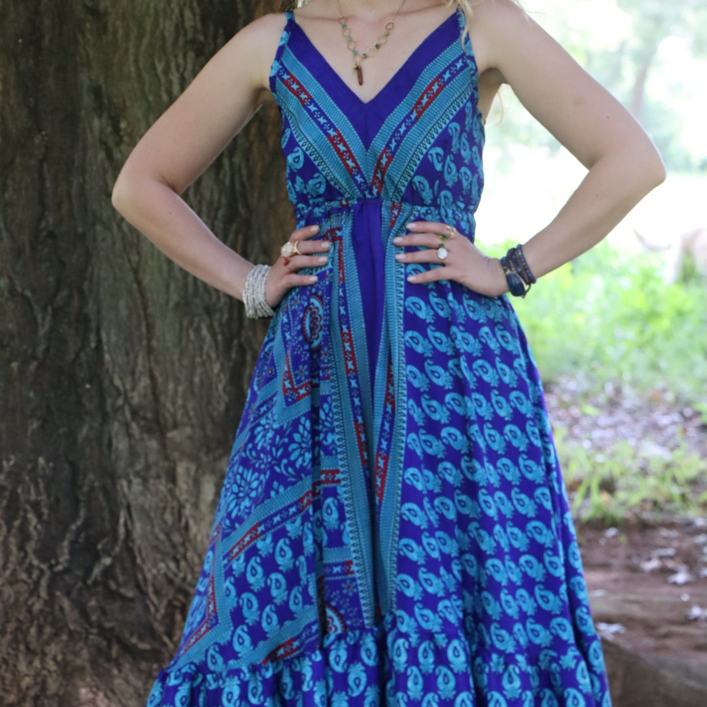 Yara Dress in Cobalt