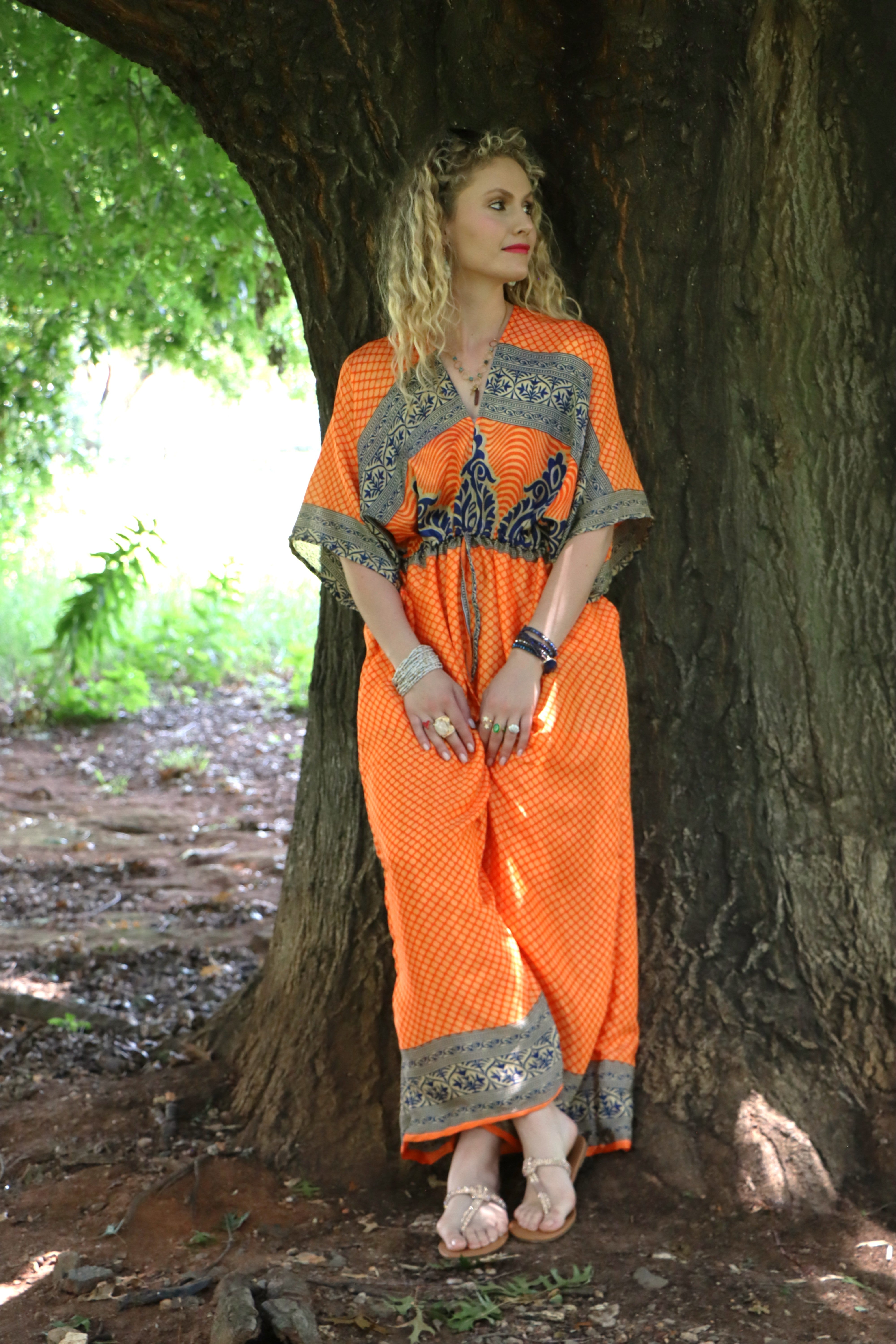 Jasmine Jumpsuit in Saffron Tide