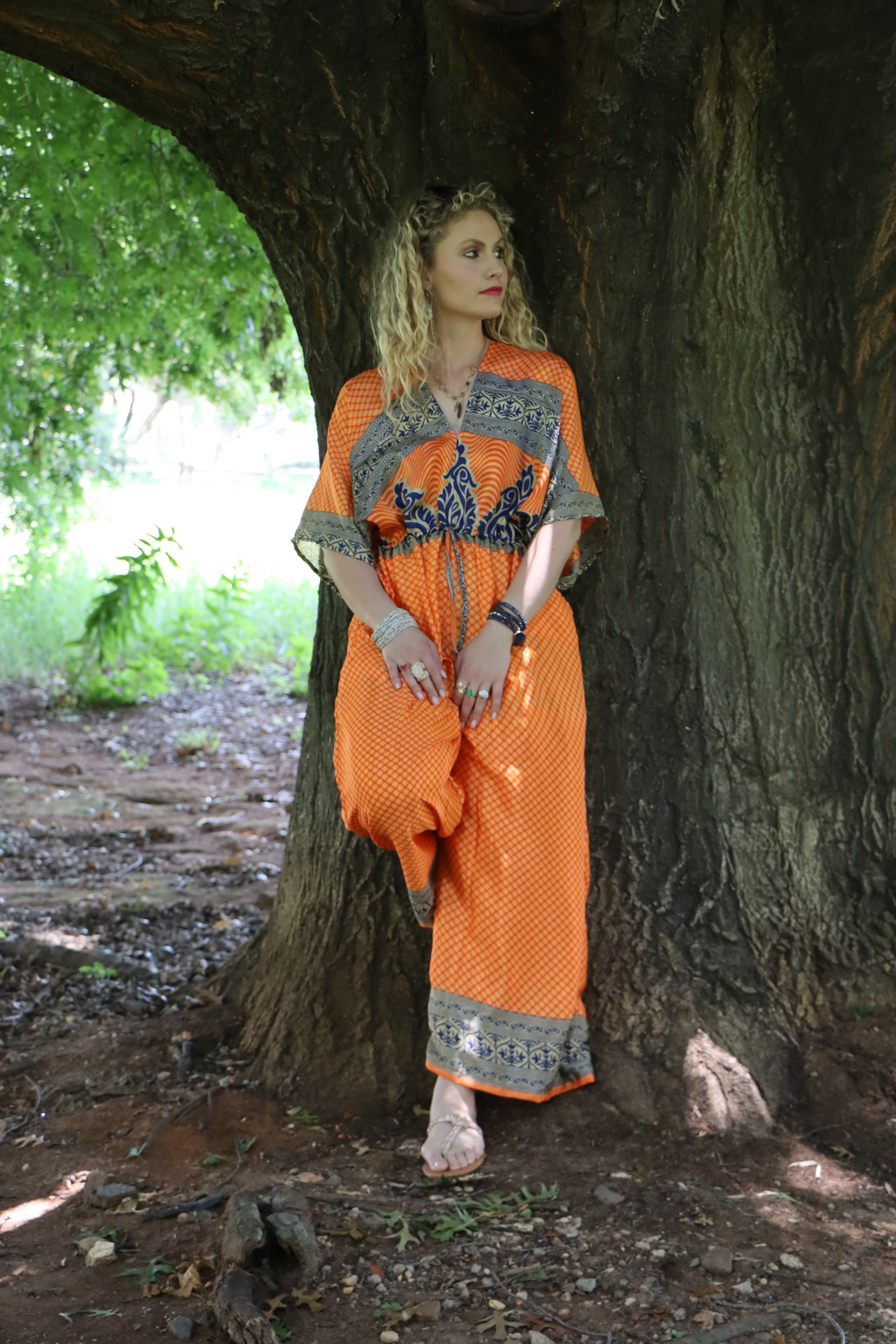 Jasmine Jumpsuit in Saffron Tide