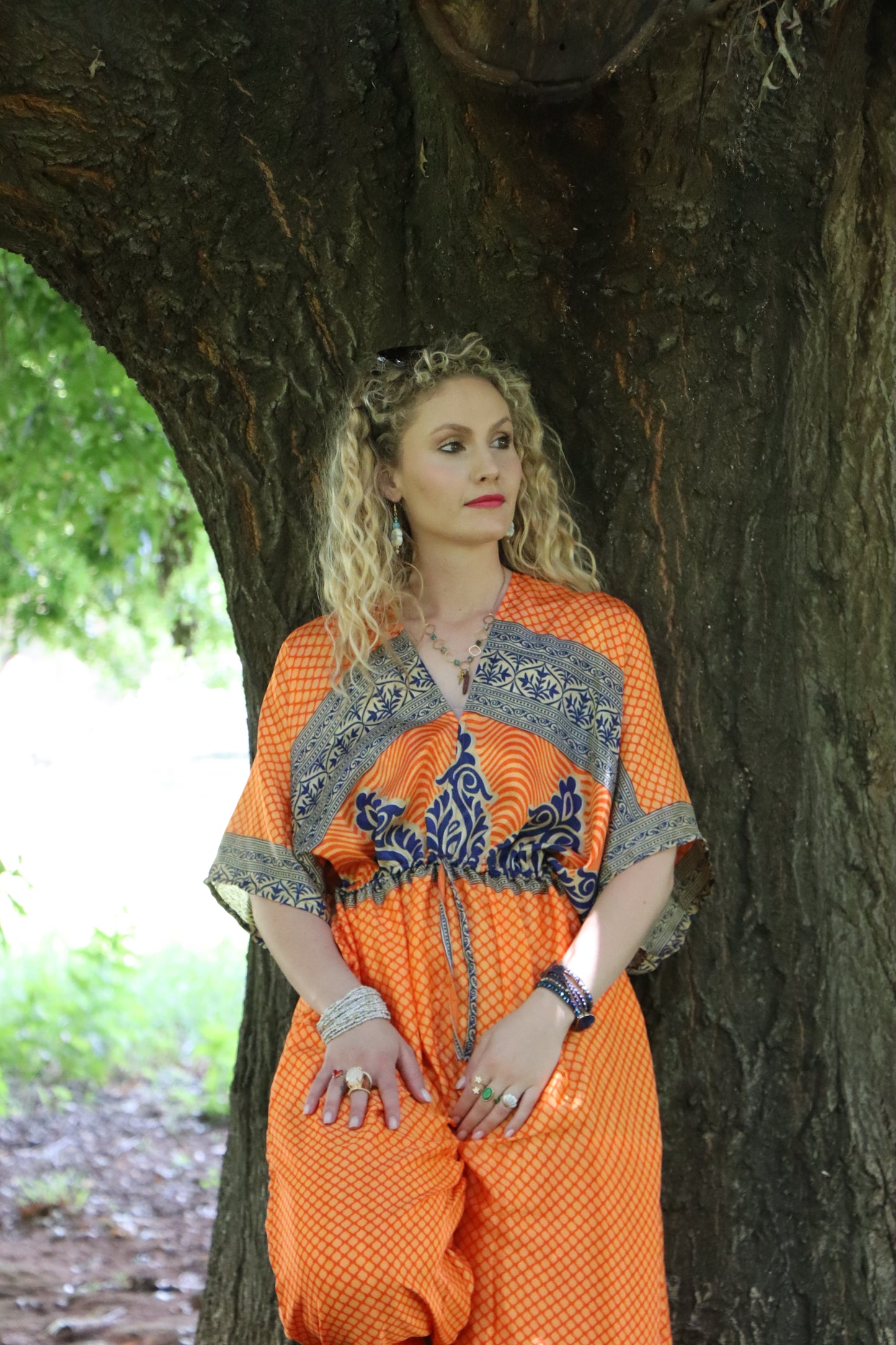 Jasmine Jumpsuit in Saffron Tide