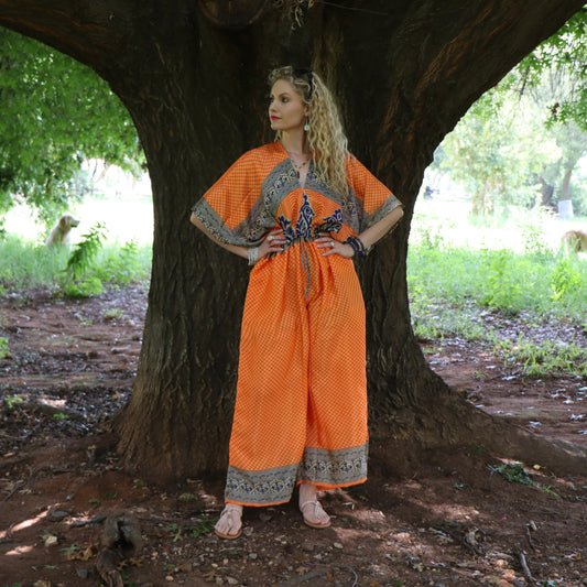 Jasmine Jumpsuit in Saffron Tide