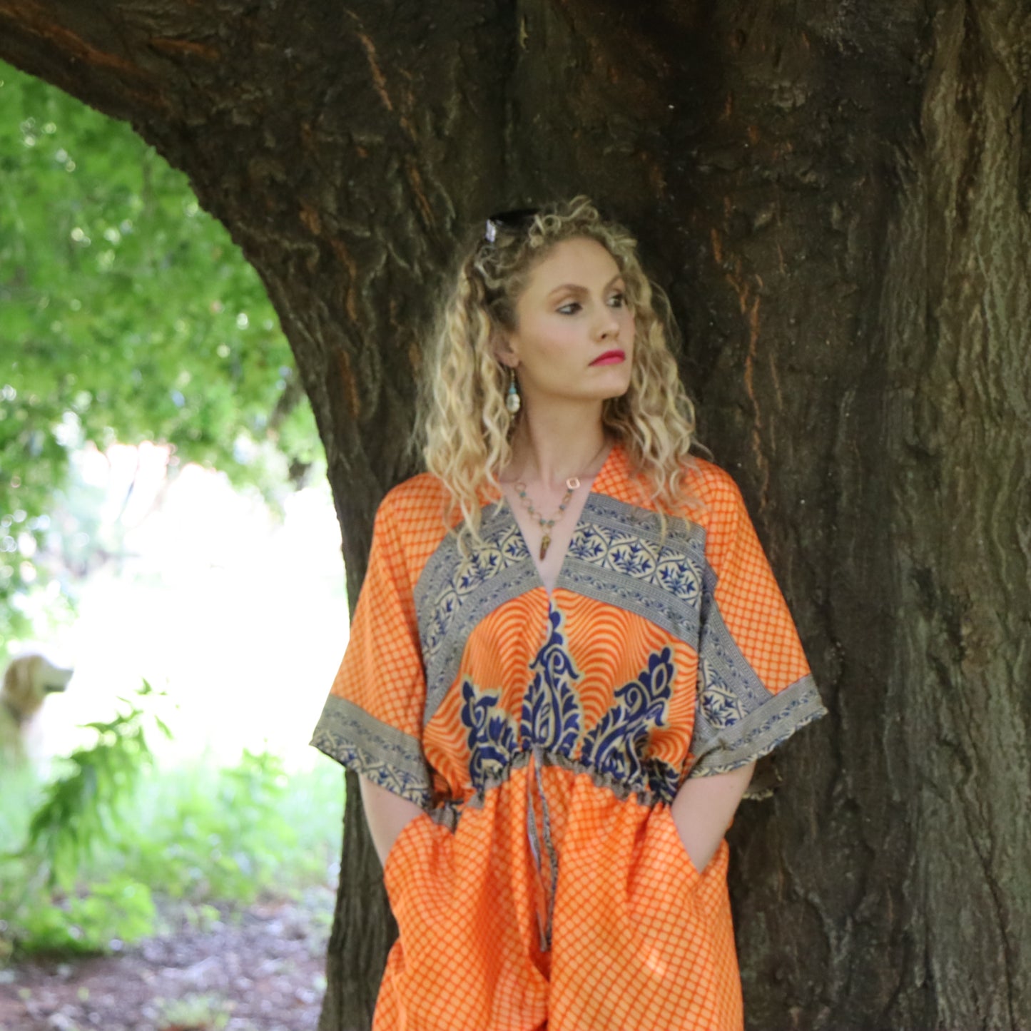 Jasmine Jumpsuit in Saffron Tide