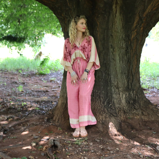 Jasmine Jumpsuit in Blooming Sunset