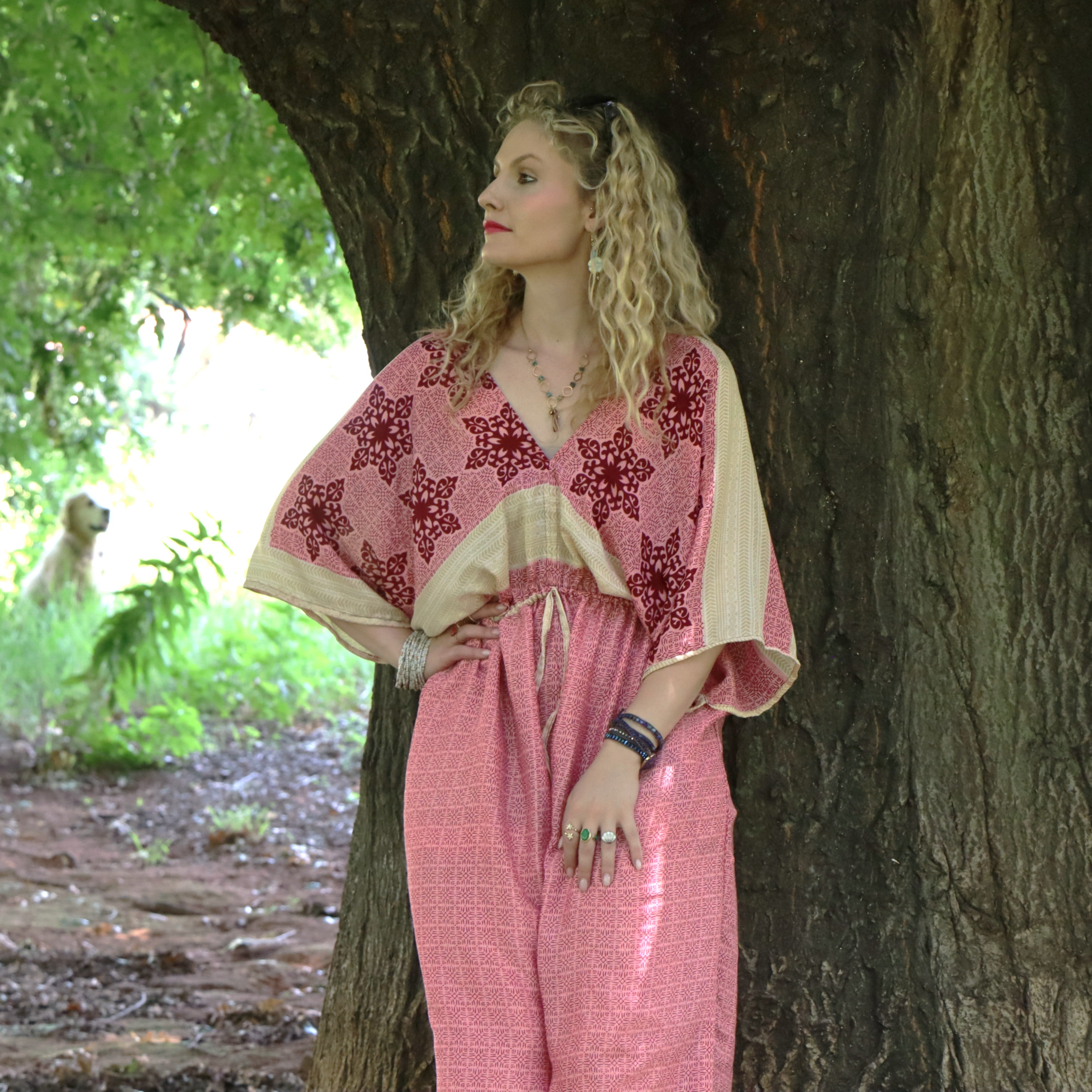 Jasmine Jumpsuit in Blooming Sunset