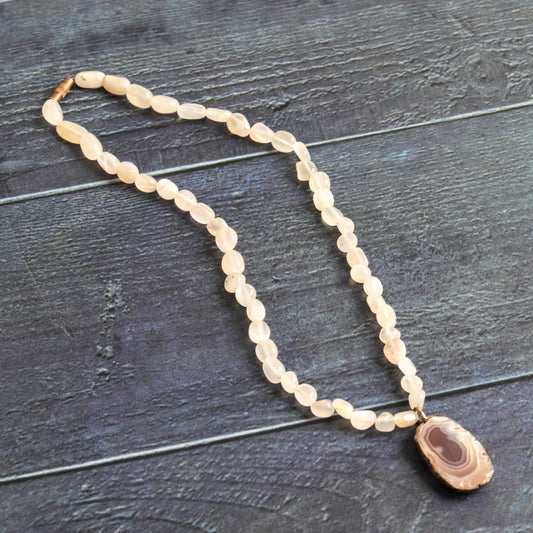 Botswana agate & Moonstone