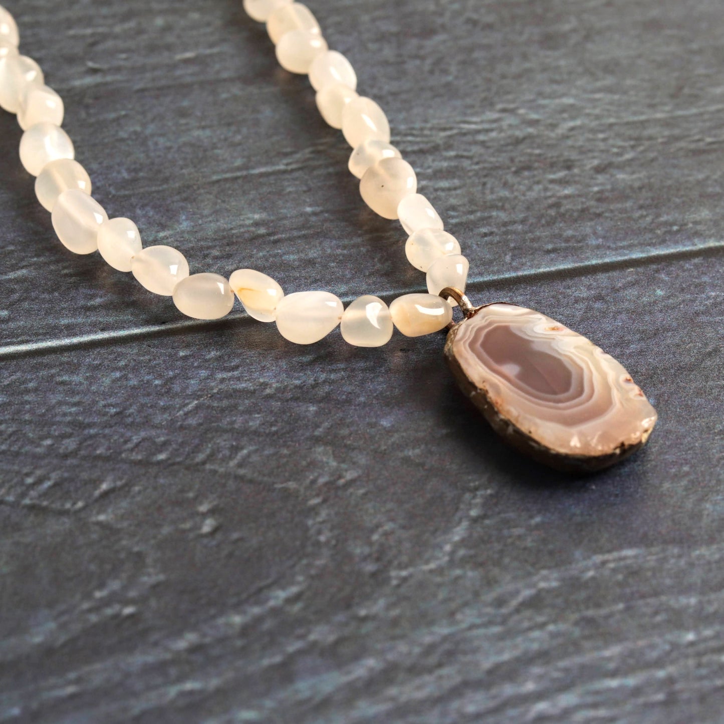 Botswana agate & Moonstone - Handmade Jewellery - i am boho