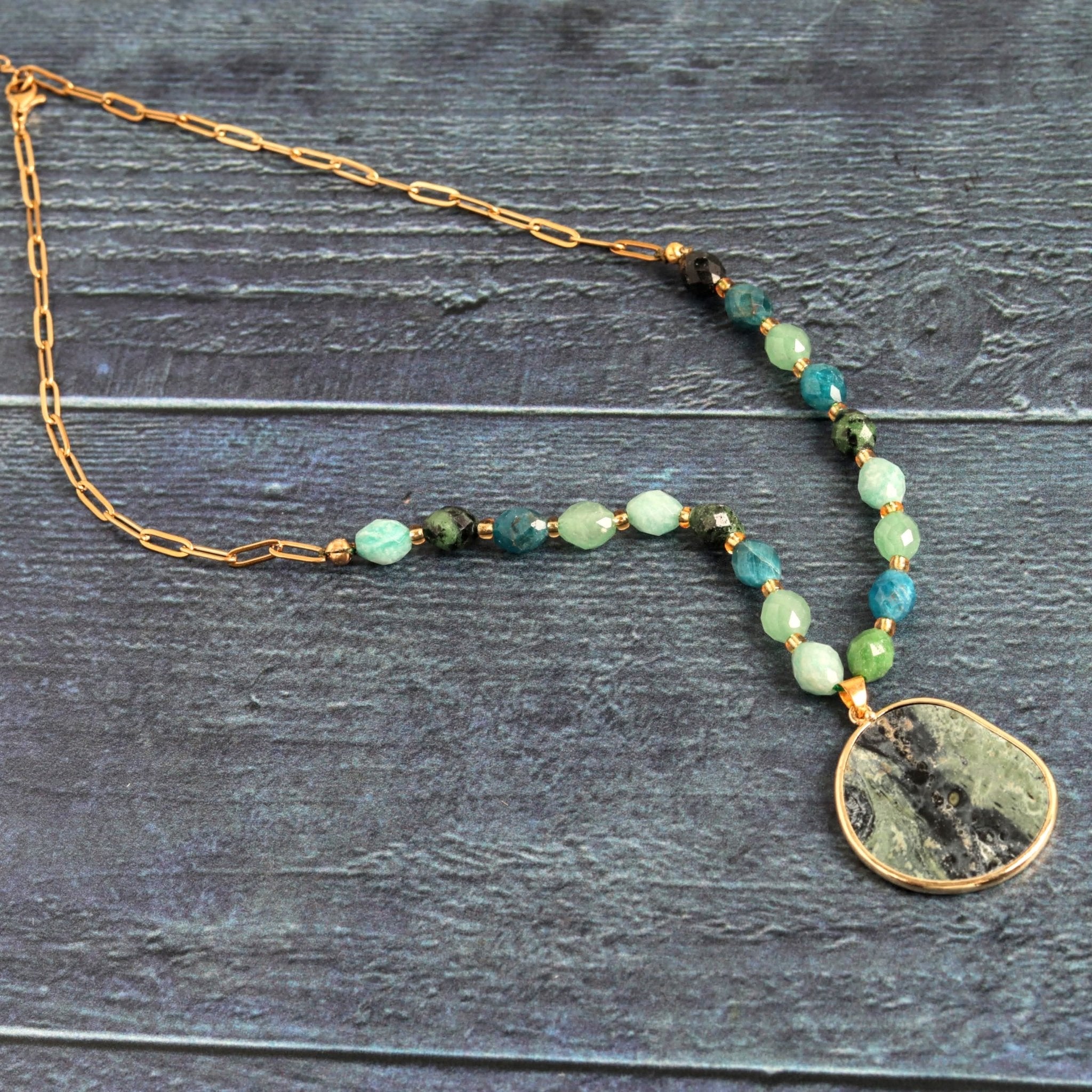Kambaba Apatite - Handmade Jewellery - i am boho