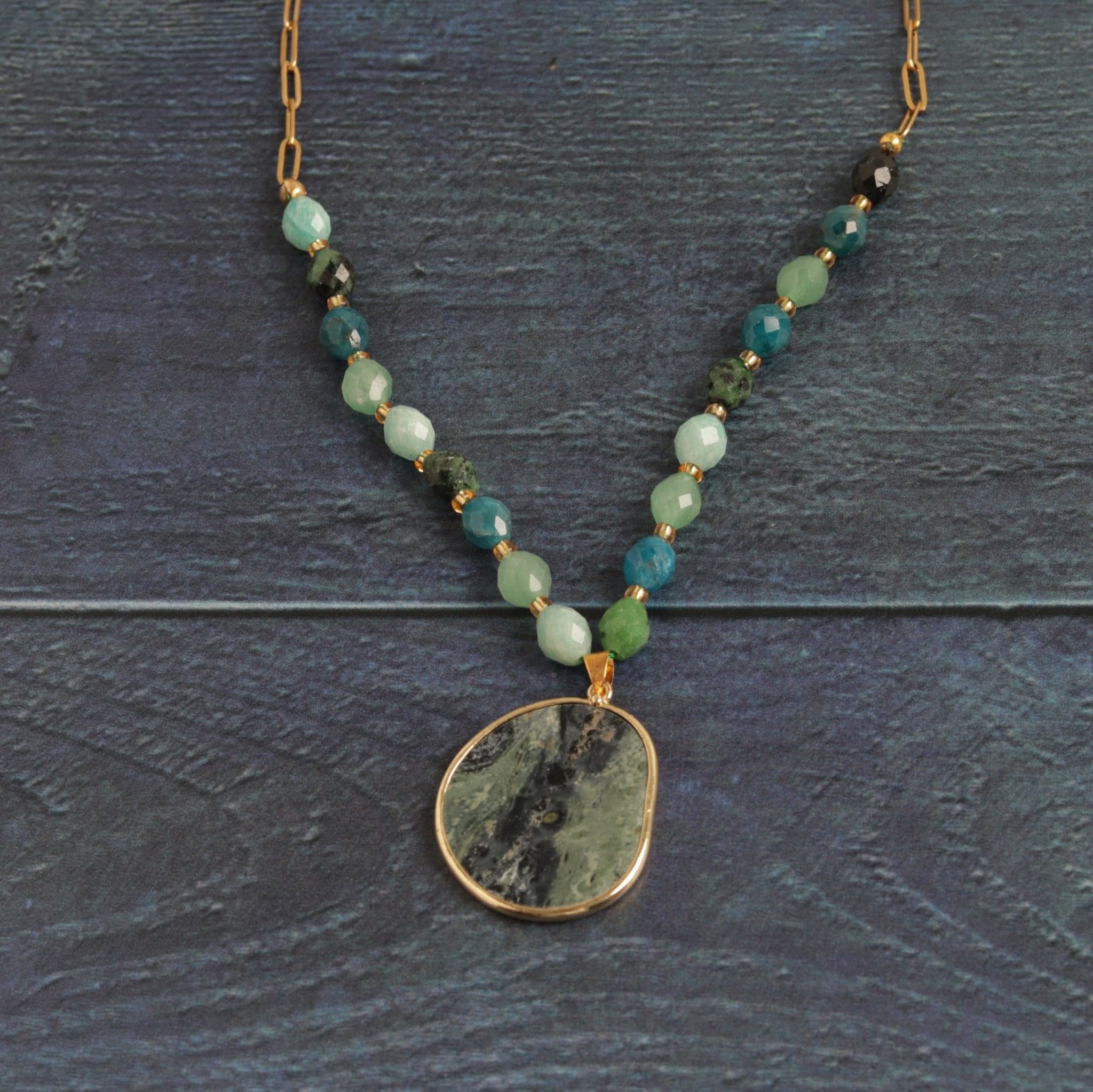 Kambaba Apatite - Handmade Jewellery - i am boho