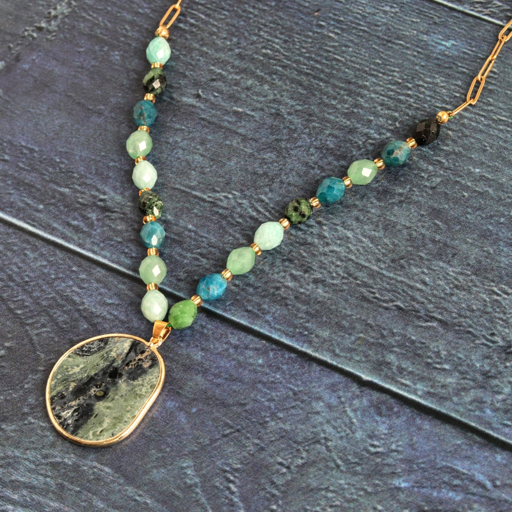 Kambaba Apatite - Handmade Jewellery - i am boho