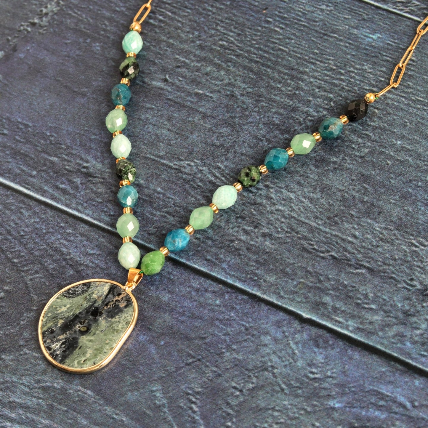 Kambaba Apatite - Handmade Jewellery - i am boho