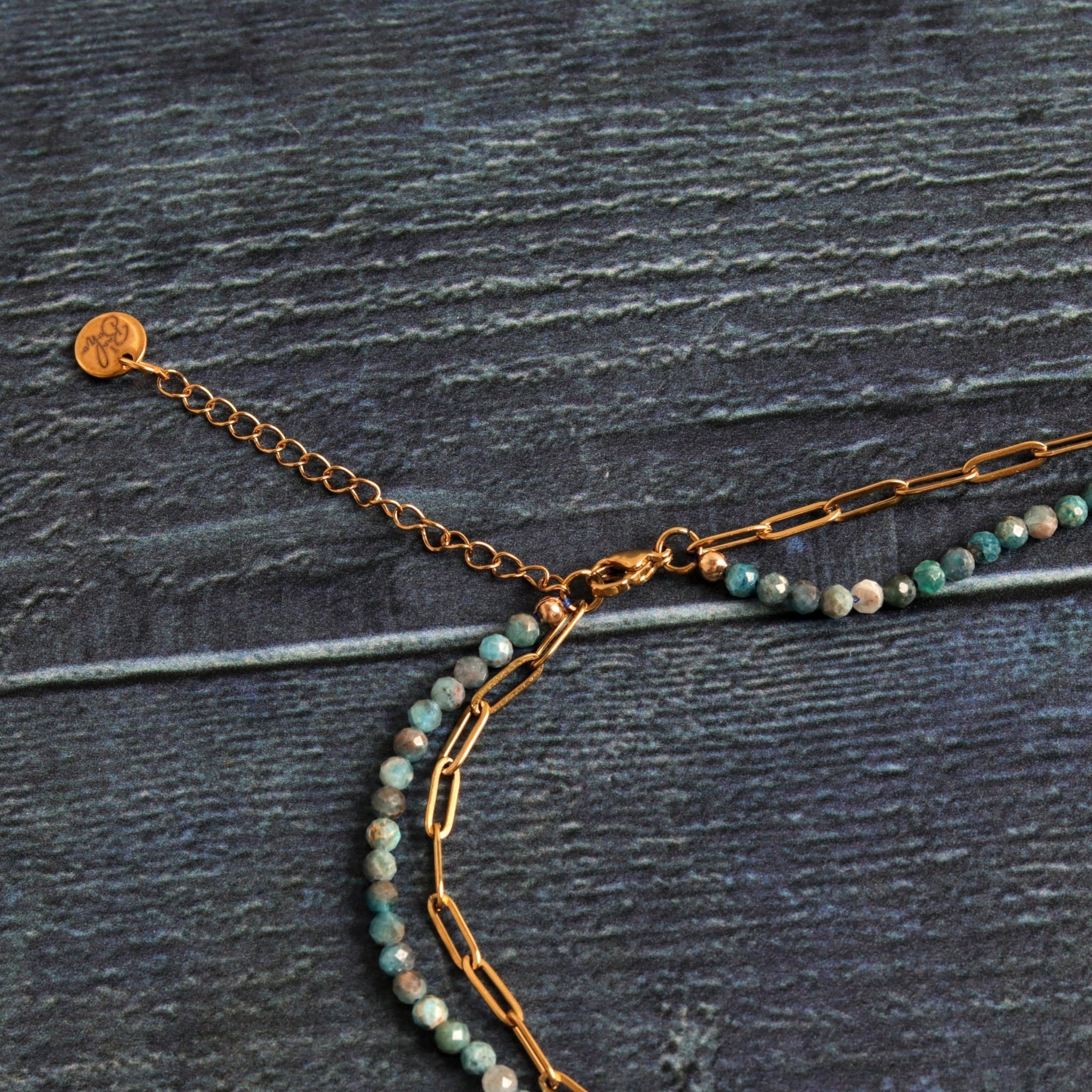 Druzy and Apatite - Handmade Jewellery - i am boho