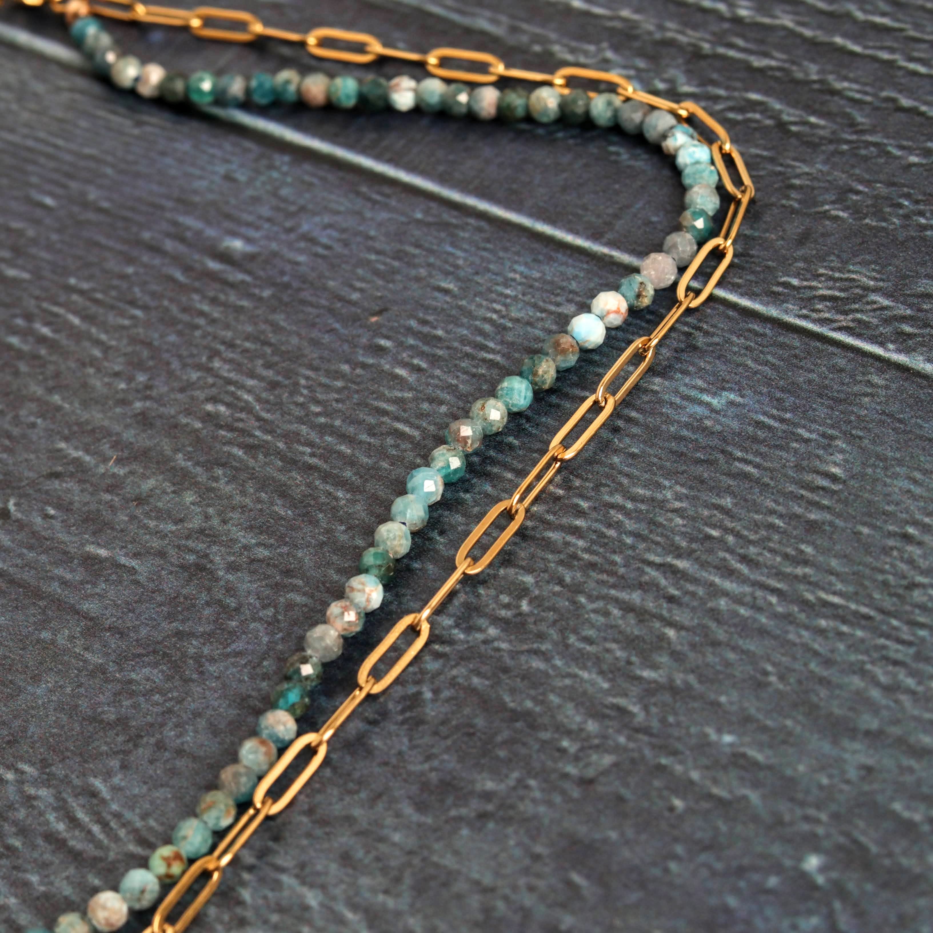 Druzy and Apatite - Handmade Jewellery - i am boho