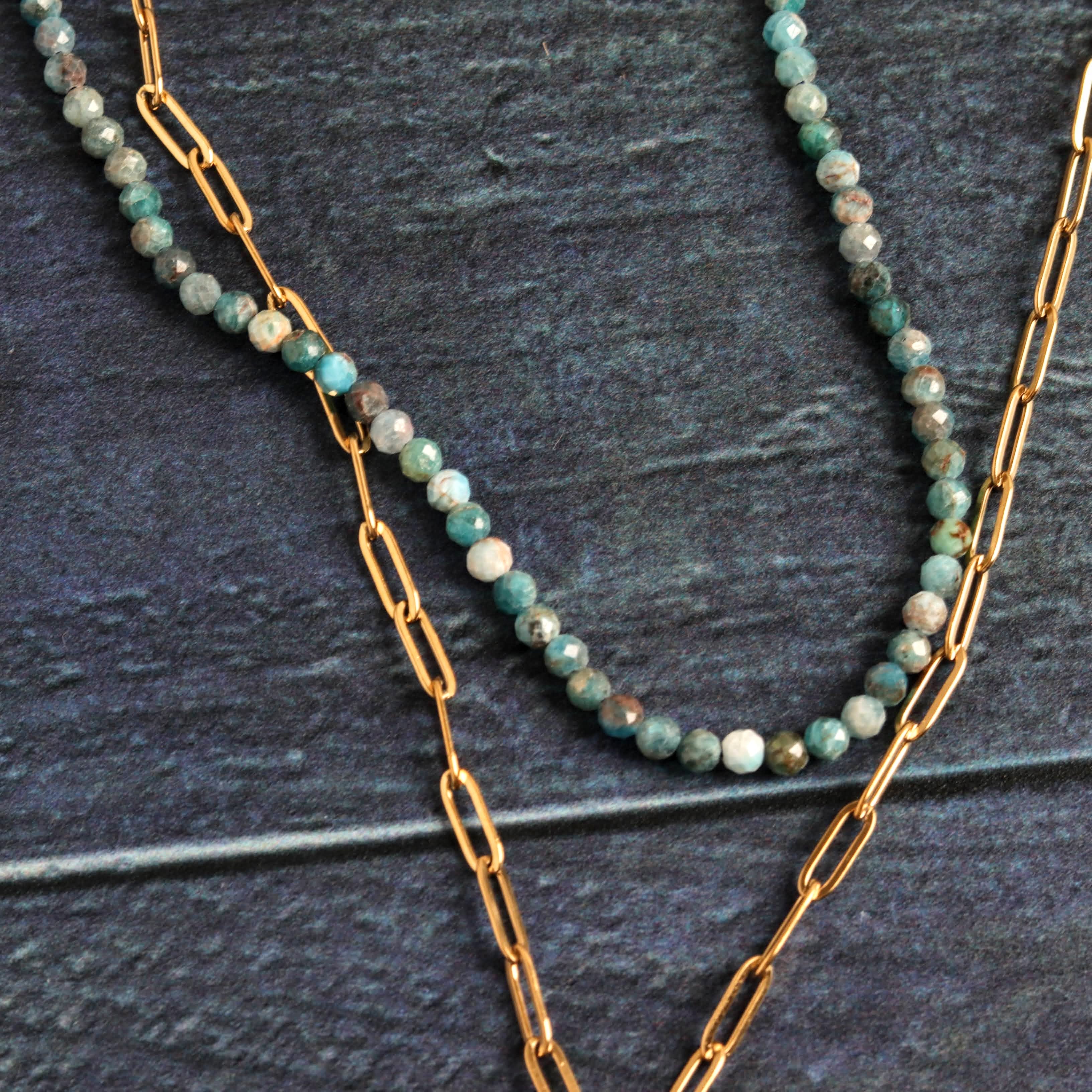 Druzy and Apatite - Handmade Jewellery - i am boho