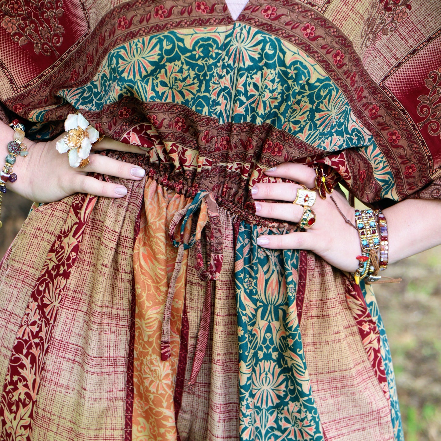 Jasmine Jumpsuit in Earthy Neutrals