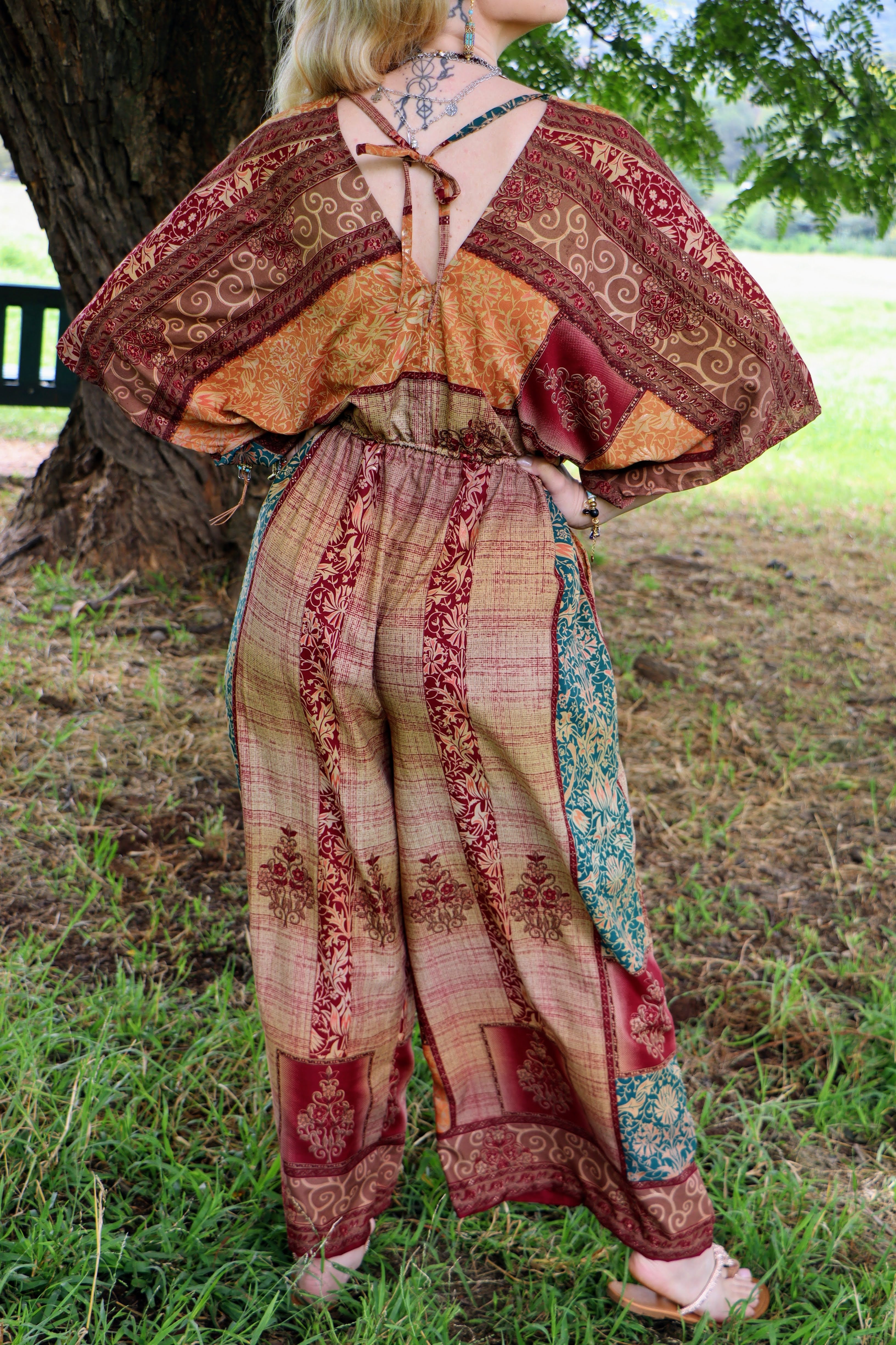Jasmine Jumpsuit in Earthy Neutrals