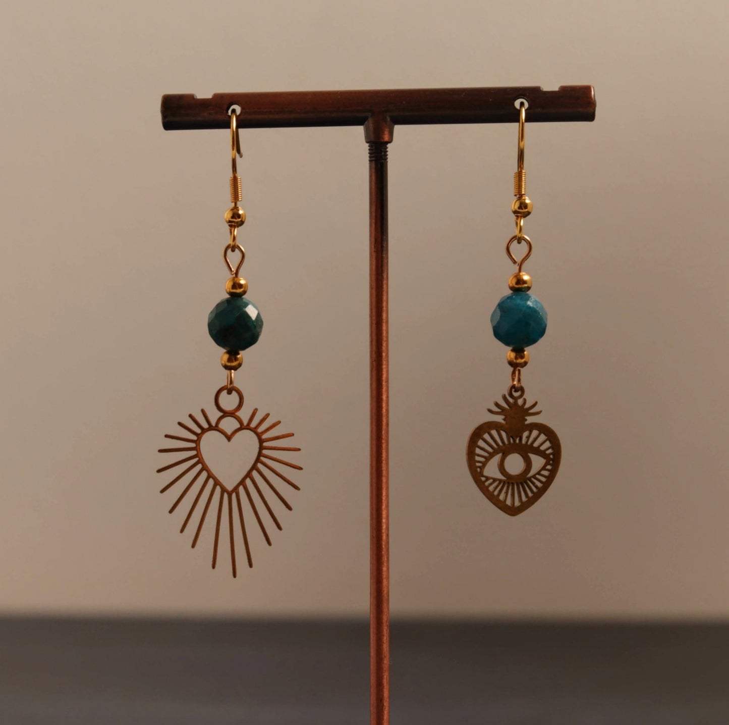 Apatite hearts - Handmade Jewellery - i am boho