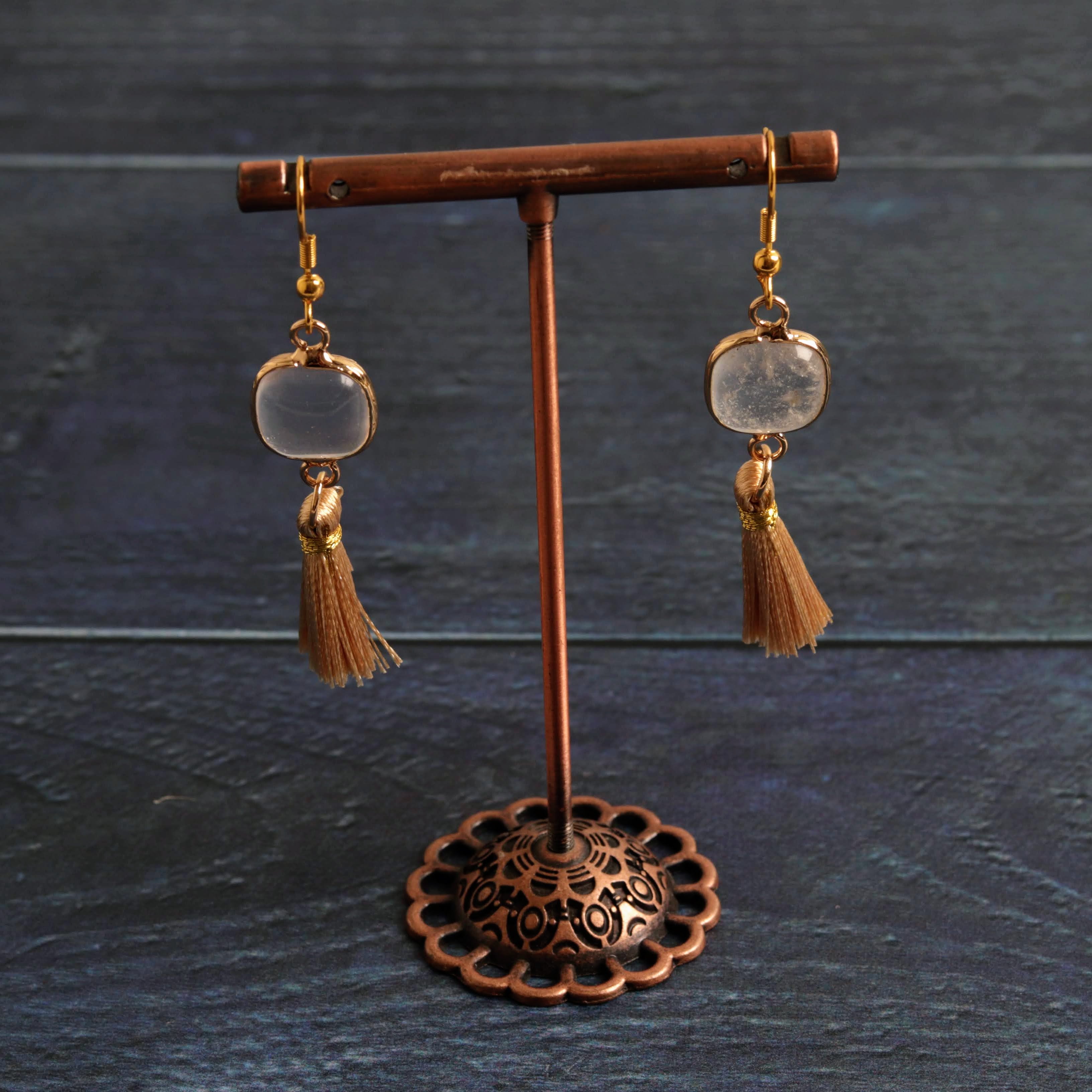 Clear quartz & Tassel