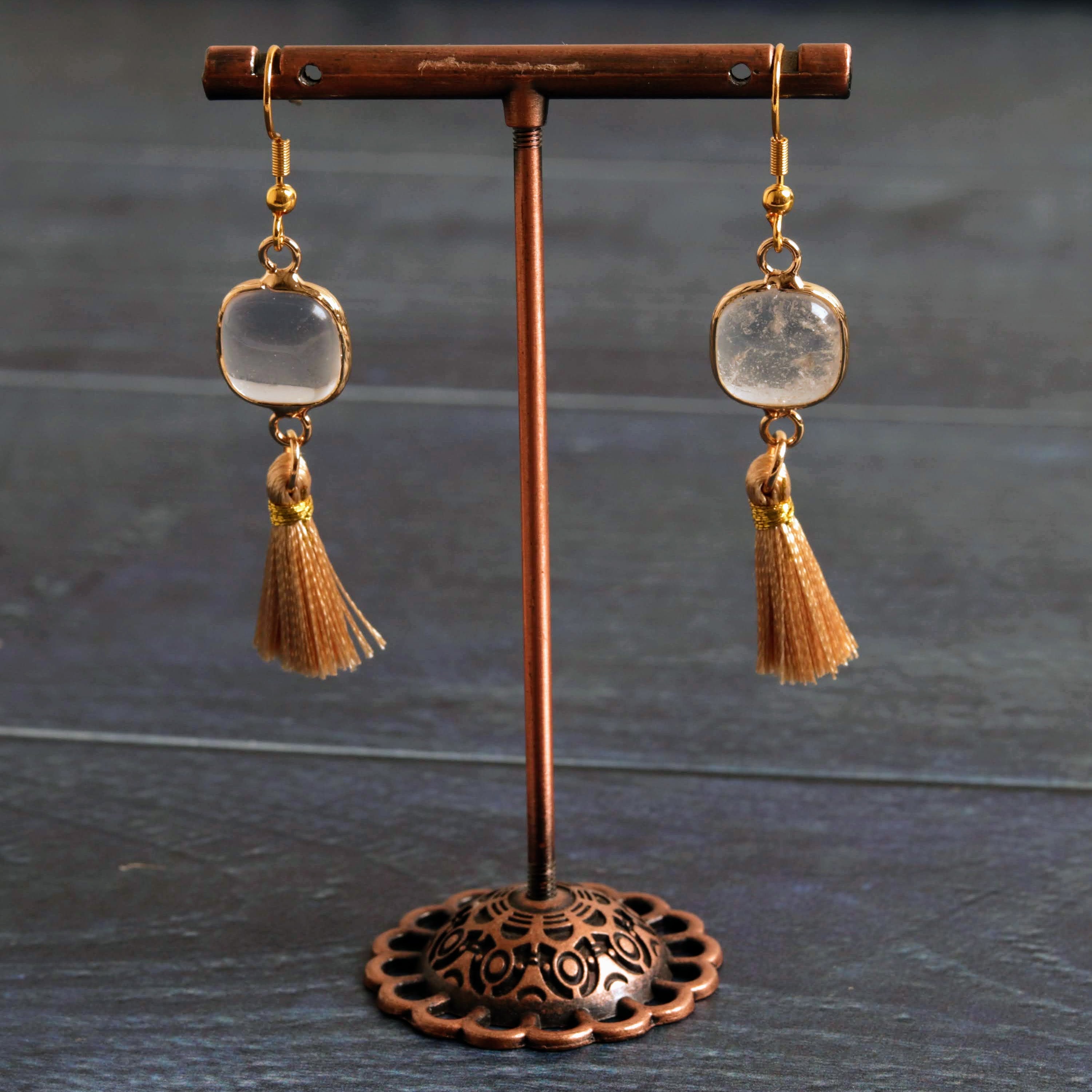 Clear quartz & Tassel