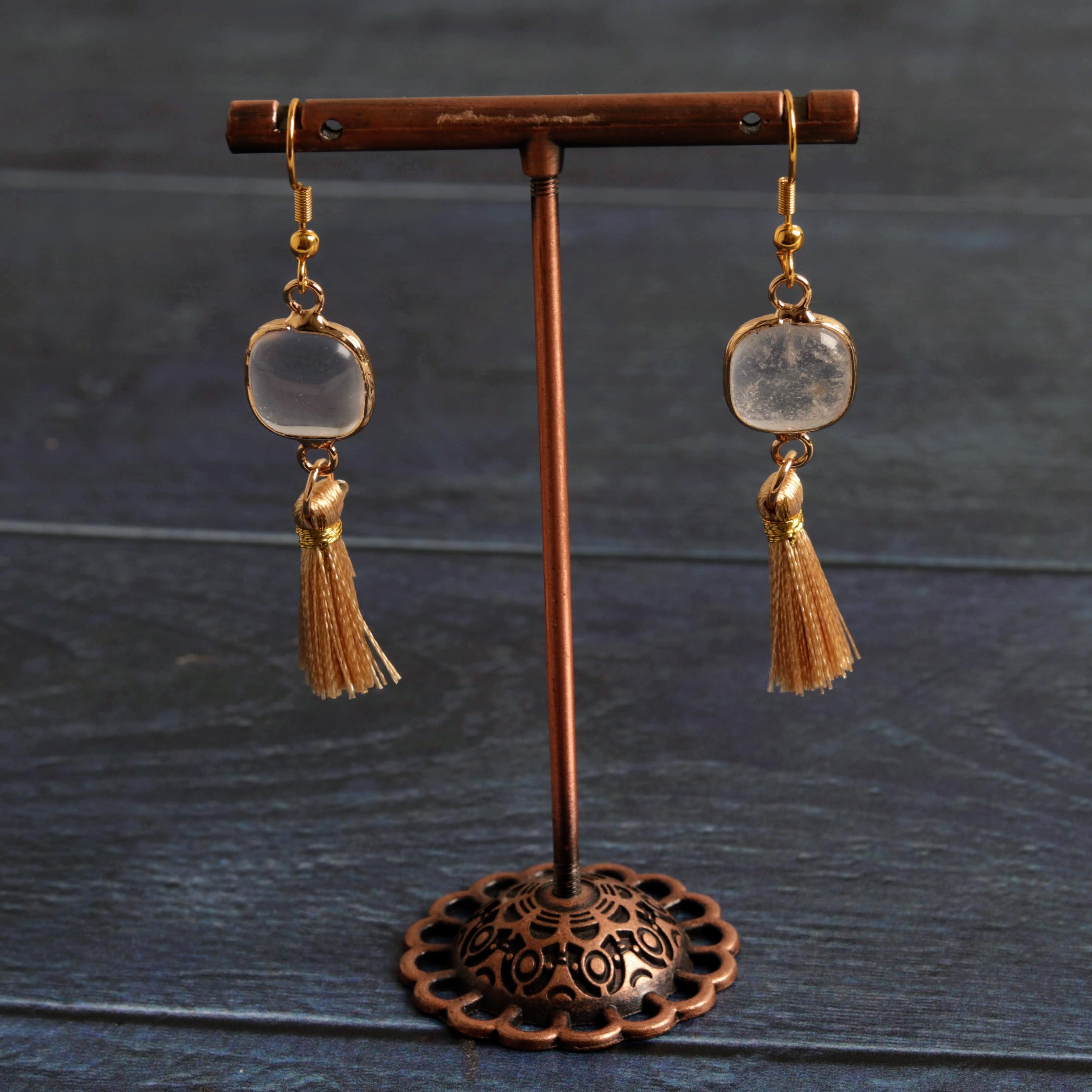 Clear quartz & Tassel