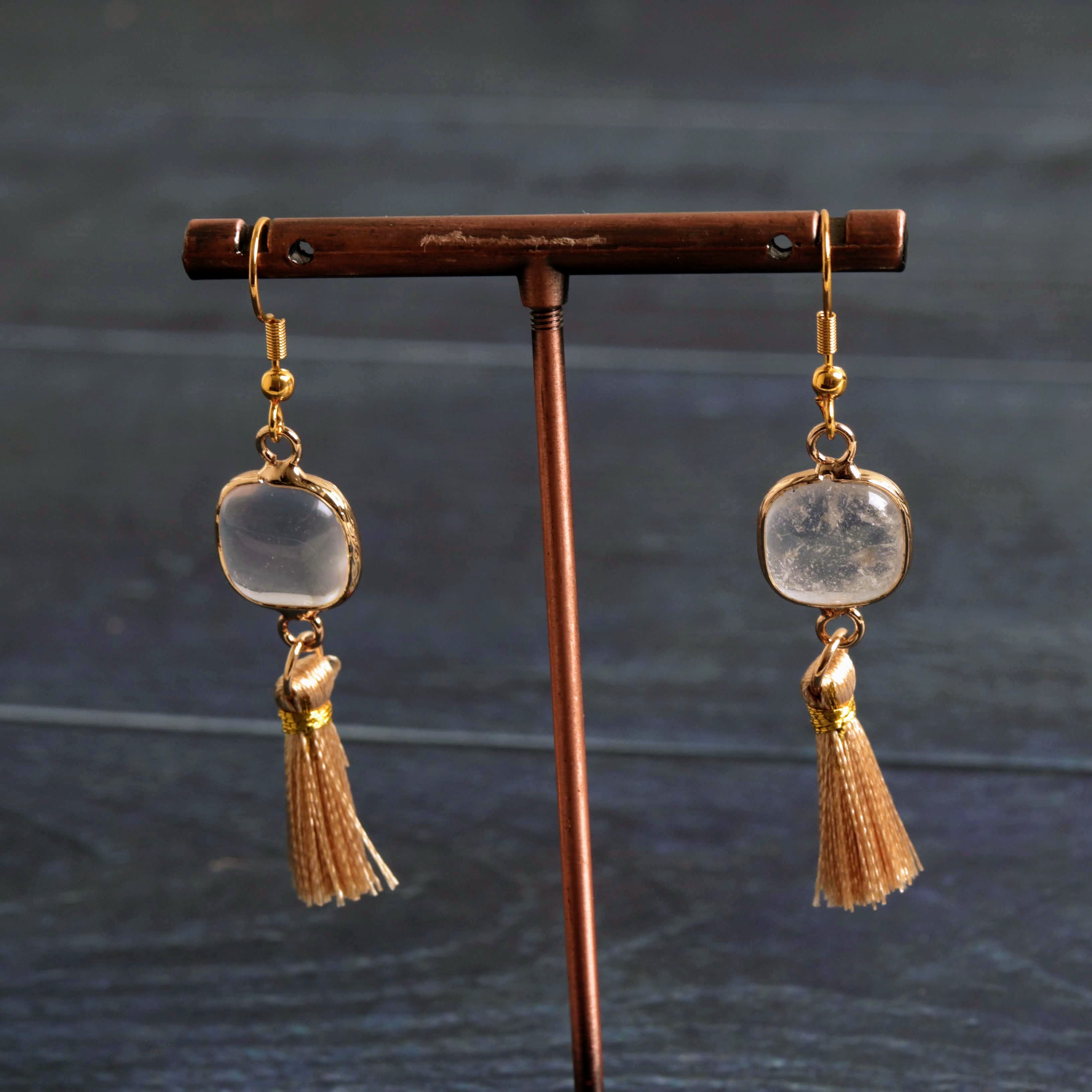 Clear quartz & Tassel