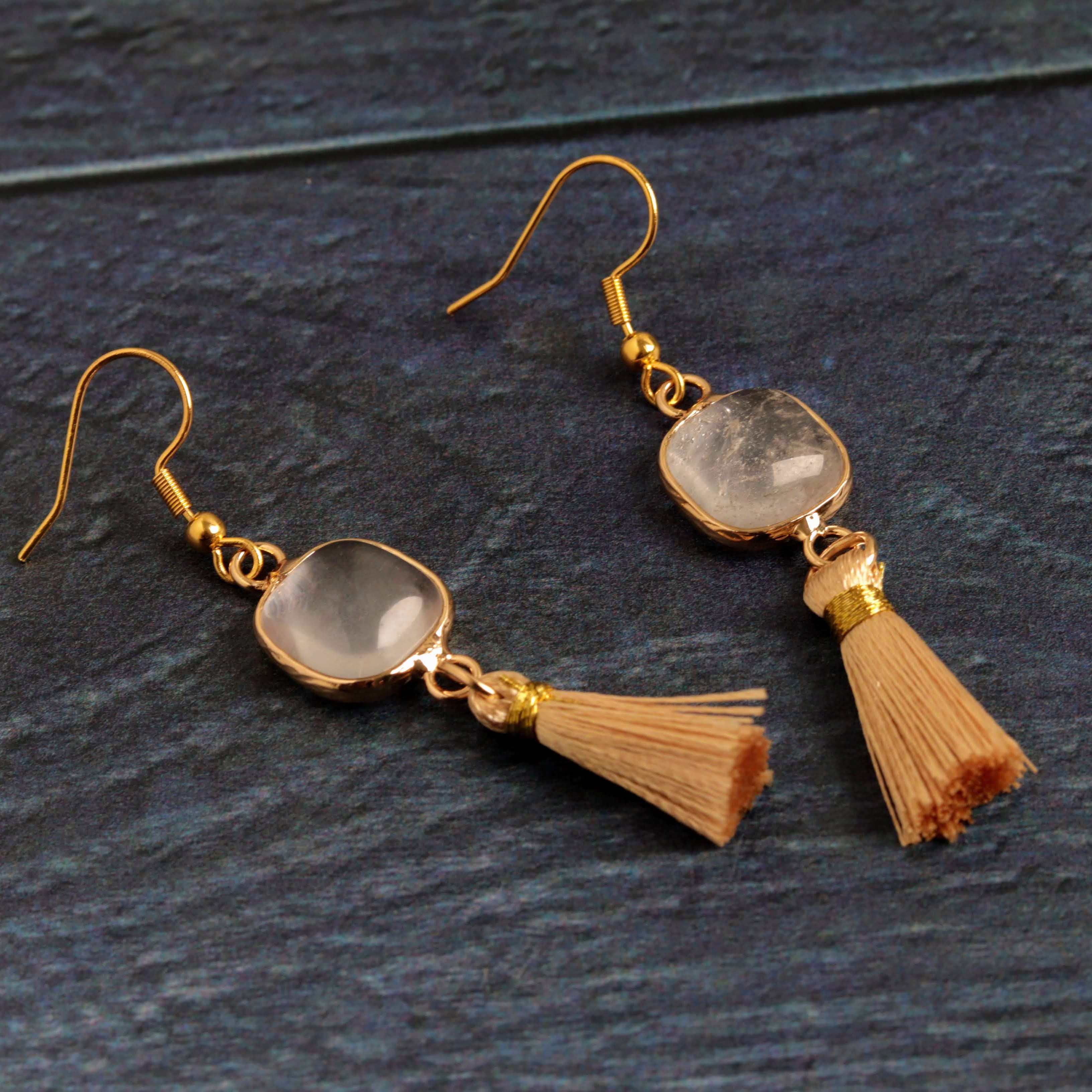 Clear quartz & Tassel