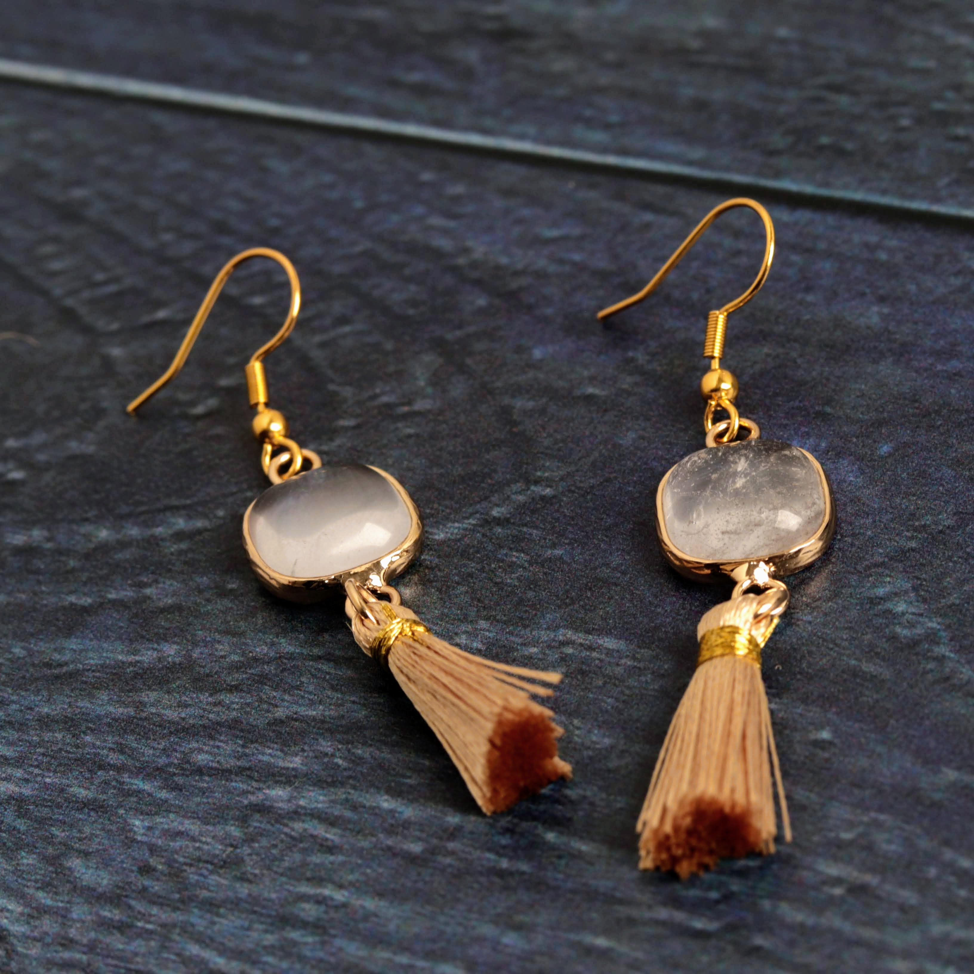 Clear quartz & Tassel