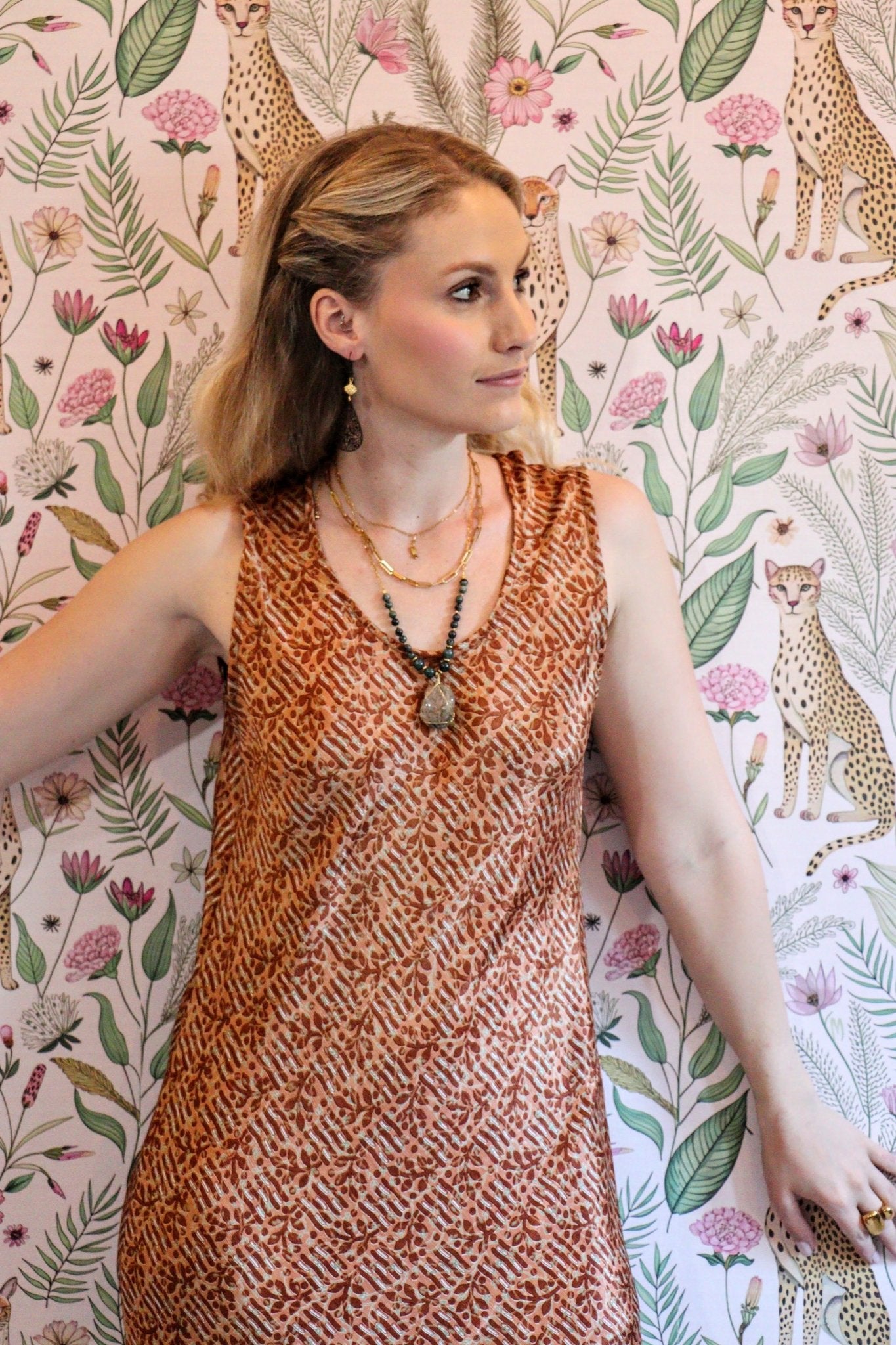 Stella Dress in Autumn Leaves - Handmade Jewellery - i am boho
