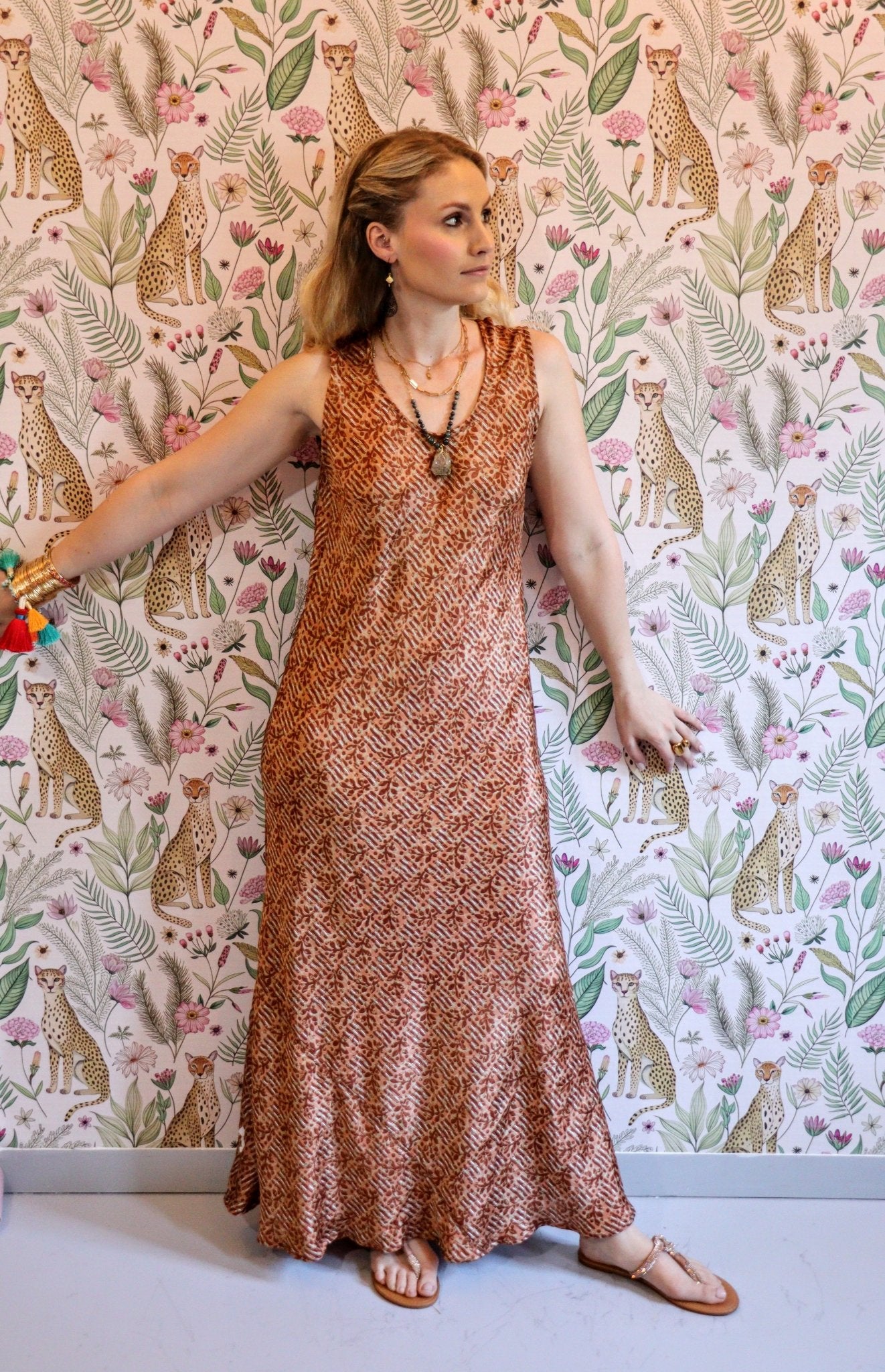 Stella Dress in Autumn Leaves - Handmade Jewellery - i am boho