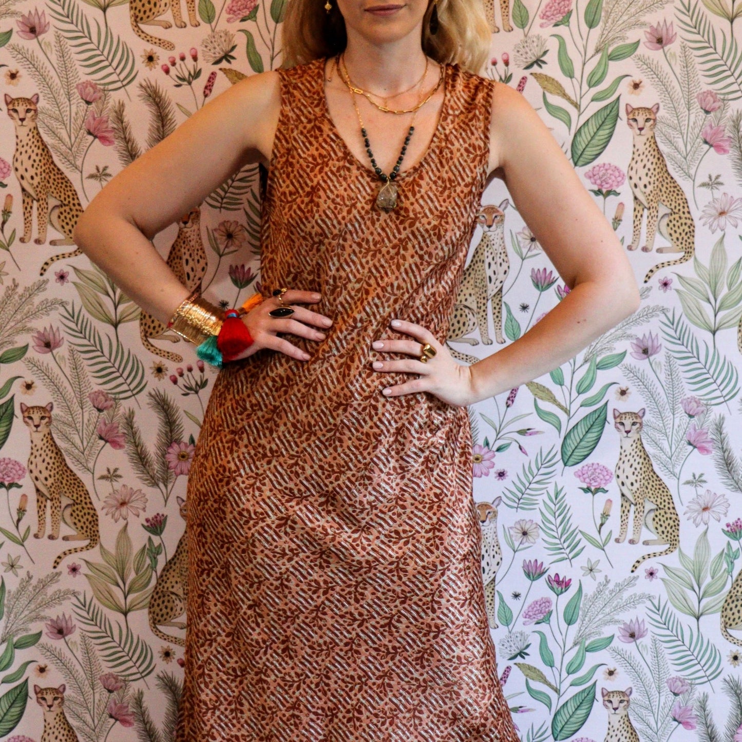 Stella Dress in Autumn Leaves - Handmade Jewellery - i am boho