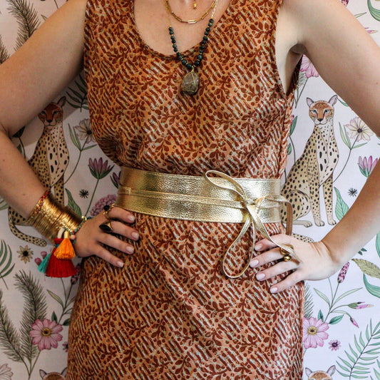 Leatherette in Gold - Handmade Jewellery - i am boho